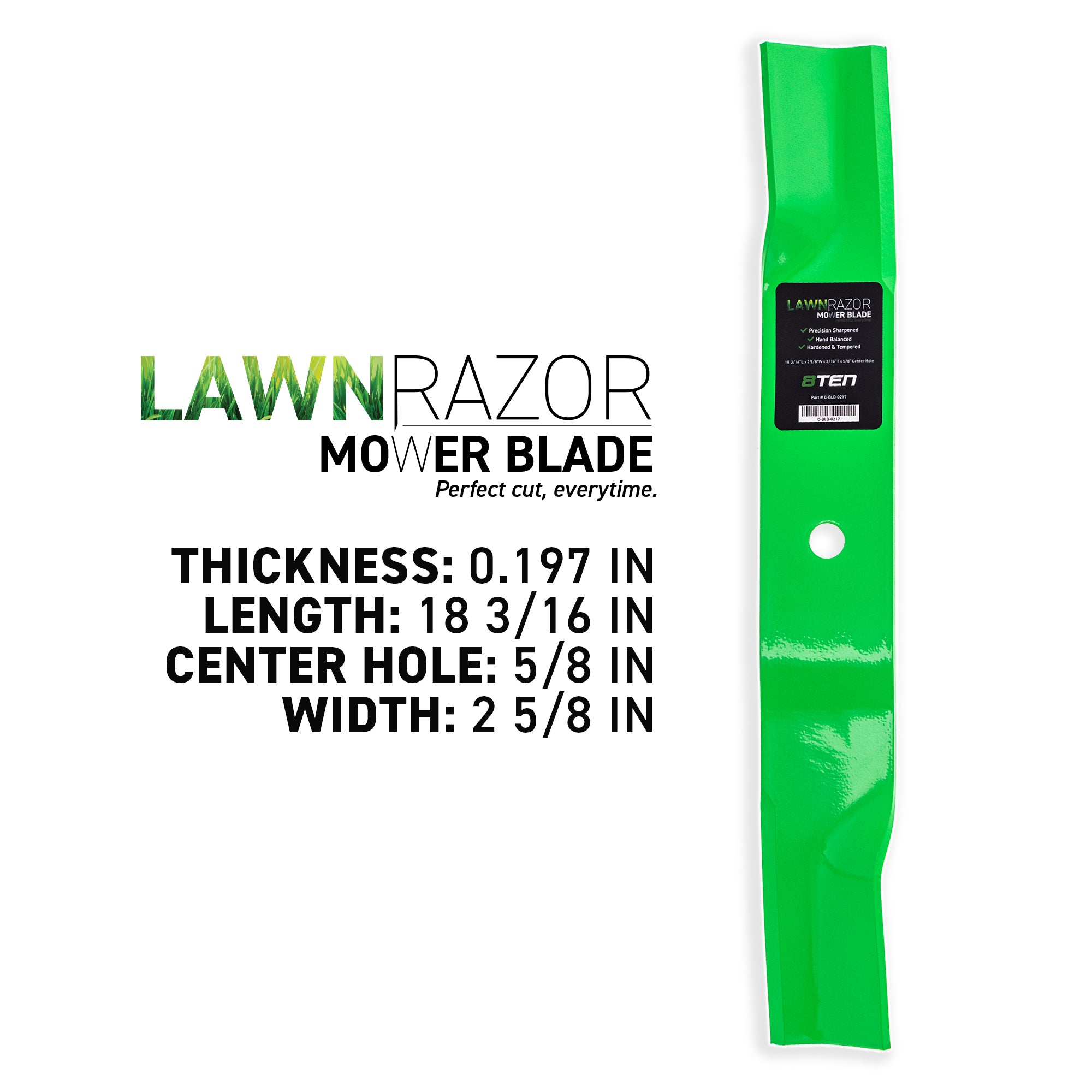 8TEN LawnRAZOR Blade Set 3-Pack 02961700 70763400