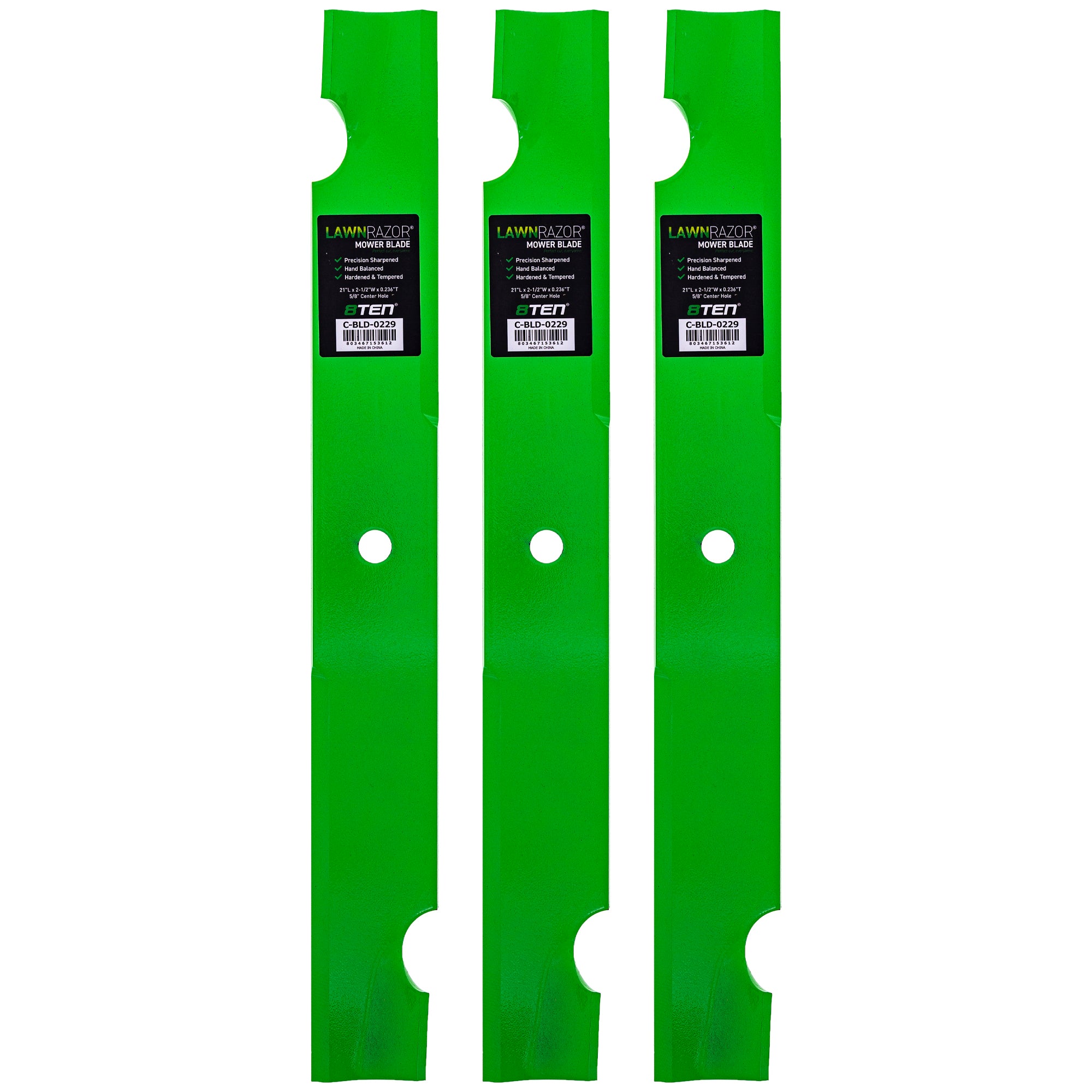 LawnRAZOR Mower Blade 3-Pack for zOTHER Scag Oregon Ariens Gravely IS1500ZX G1820 G1818 8TEN 810-CBL2441D