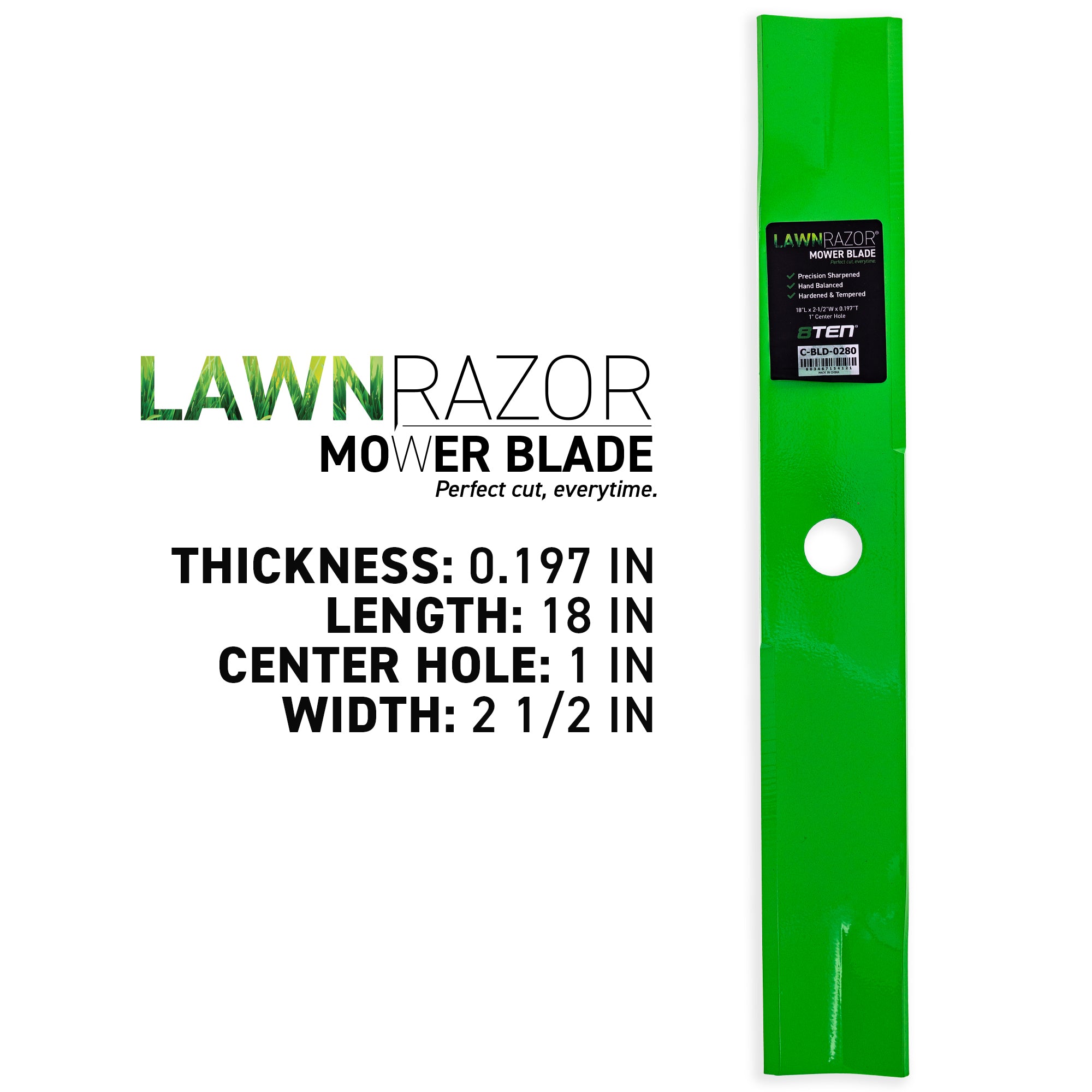 8TEN 810-CBL2402D LawnRAZOR Mower Blade for zOTHER Walbro Toro