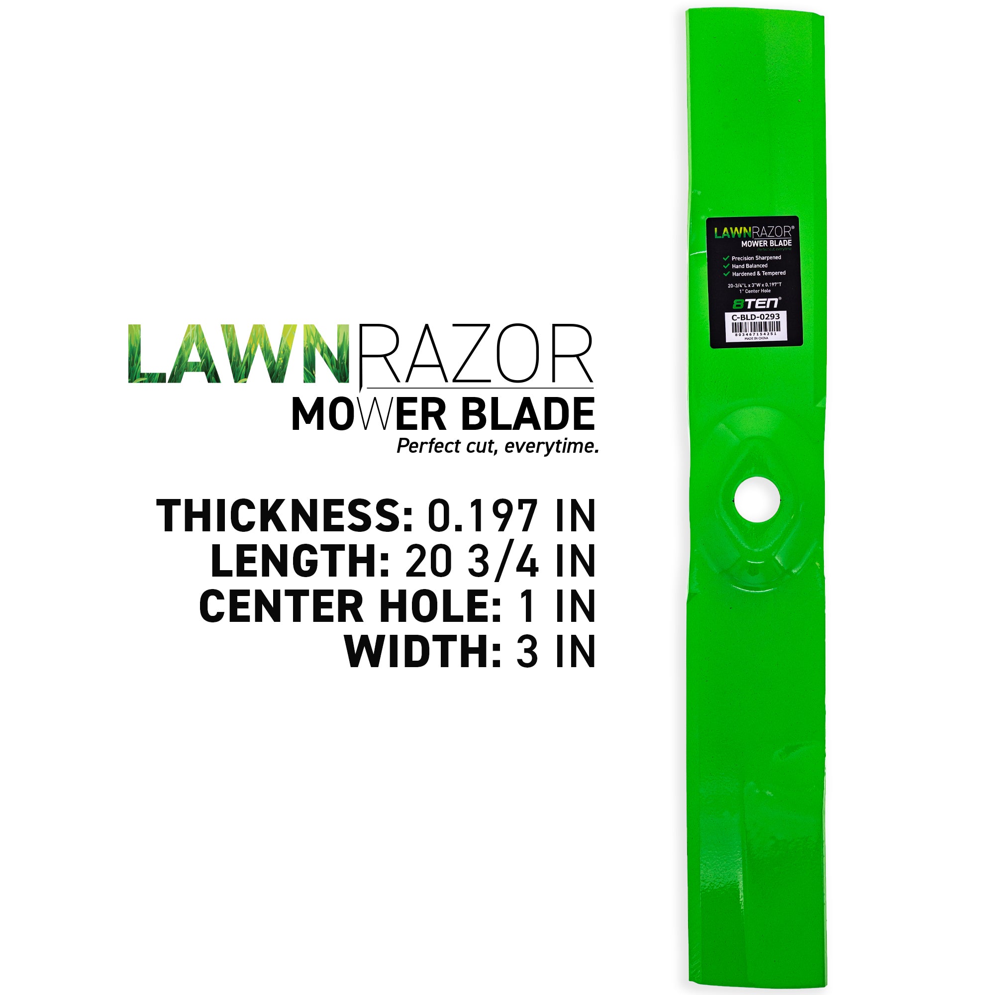 8TEN 810-CBL2415D LawnRAZOR Mower Blade for Toro Exmark Oregon Lazer