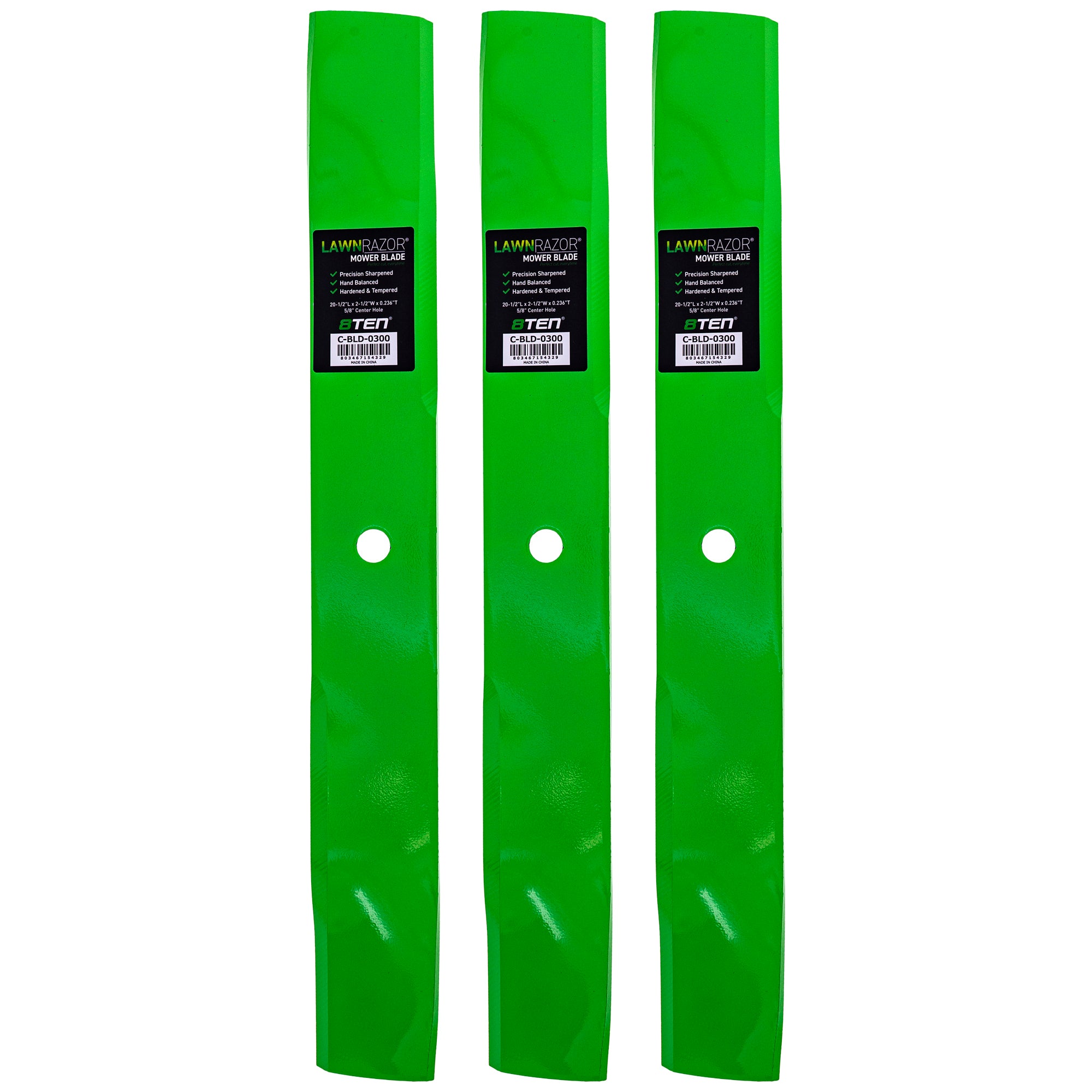 LawnRAZOR Mower Blade 3-Pack for zOTHER Ariens Gravely Zoom Pro-Turn Pro-Master 8TEN 810-CBL2522D