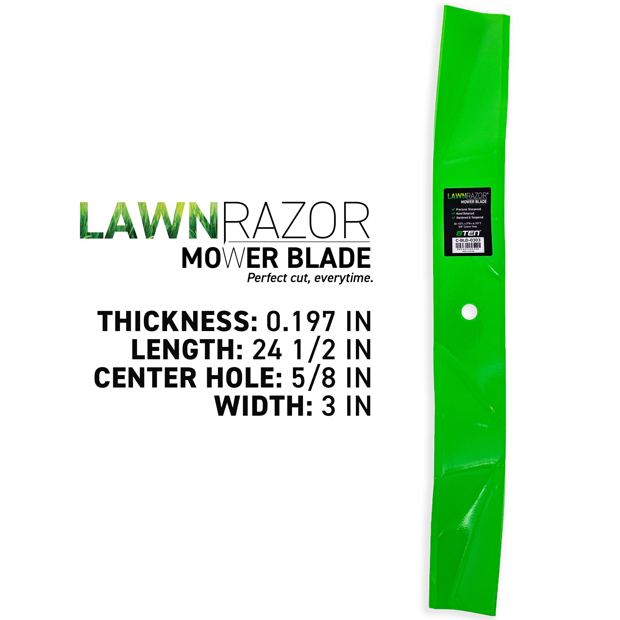 8TEN 810-CBL2525D LawnRAZOR Mower Blade for zOTHER Toro Exmark Lazer