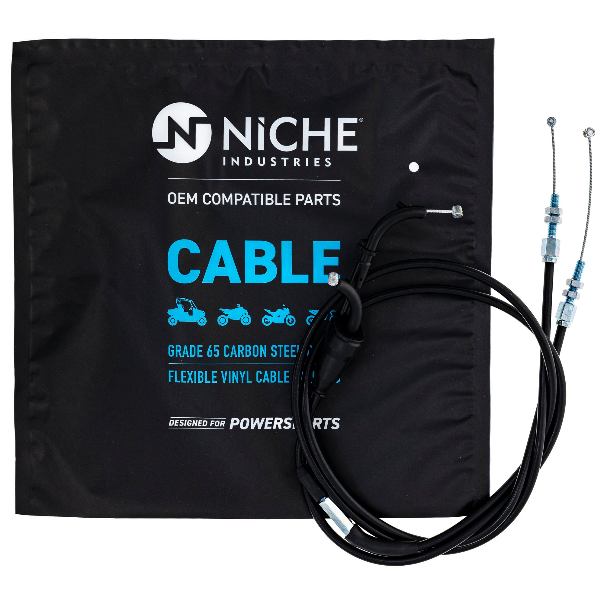 NICHE 519-CCB2545L Throttle Cable Set for zOTHER KLX400R DRZ400