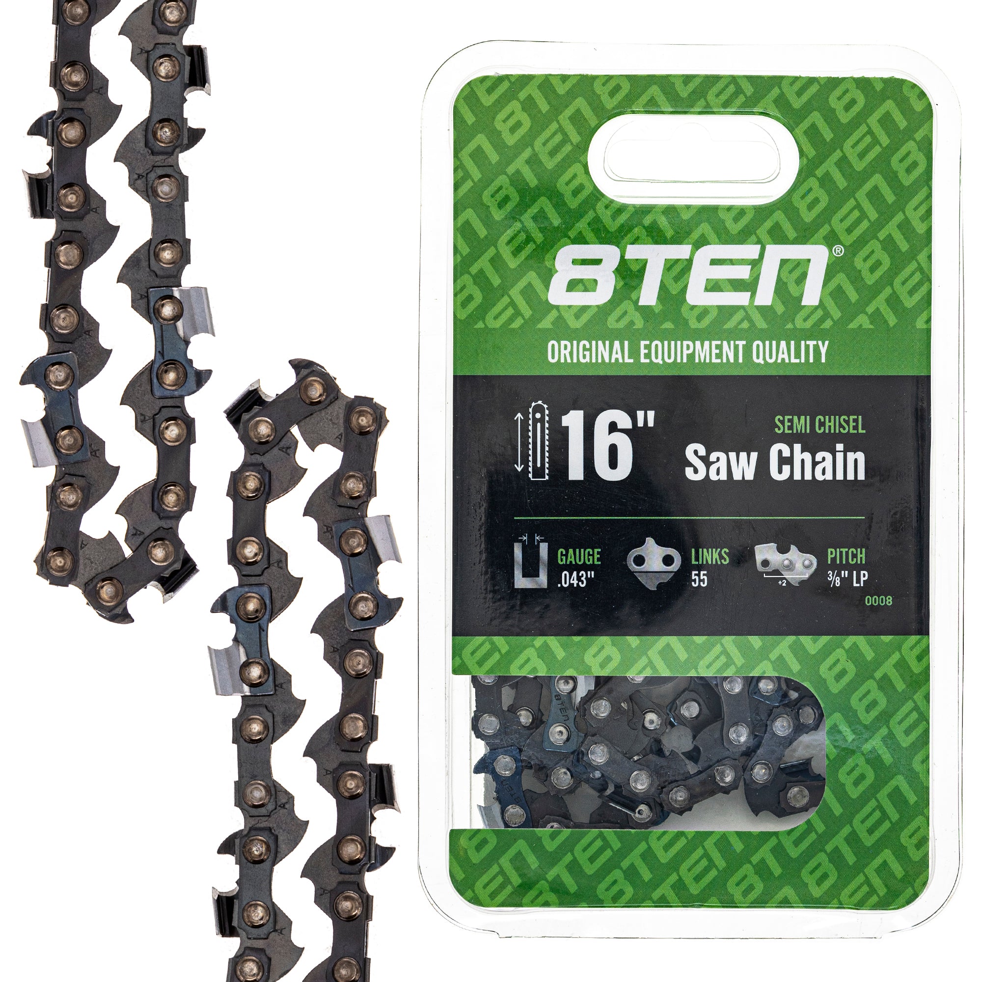 Chainsaw Chain 16 Inch .043 3/8 55DL for zOTHER Stens Oregon Ref. Oregon Carlton MSE MSA 8TEN 810-CCC2220H