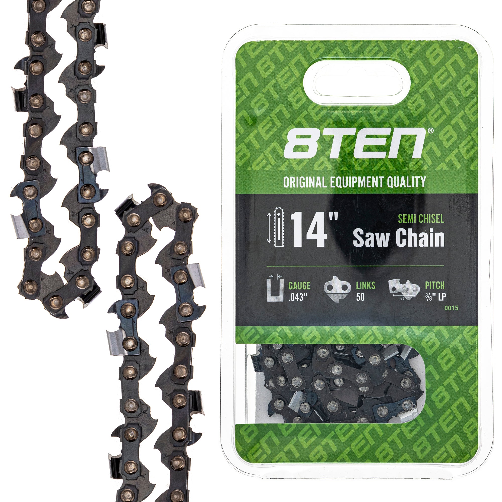 Chainsaw Chain 14 Inch .043 3/8 LP 50DL for zOTHER Stens Oregon Carlton MSE MSA MS HTE 8TEN 810-CCC2237H