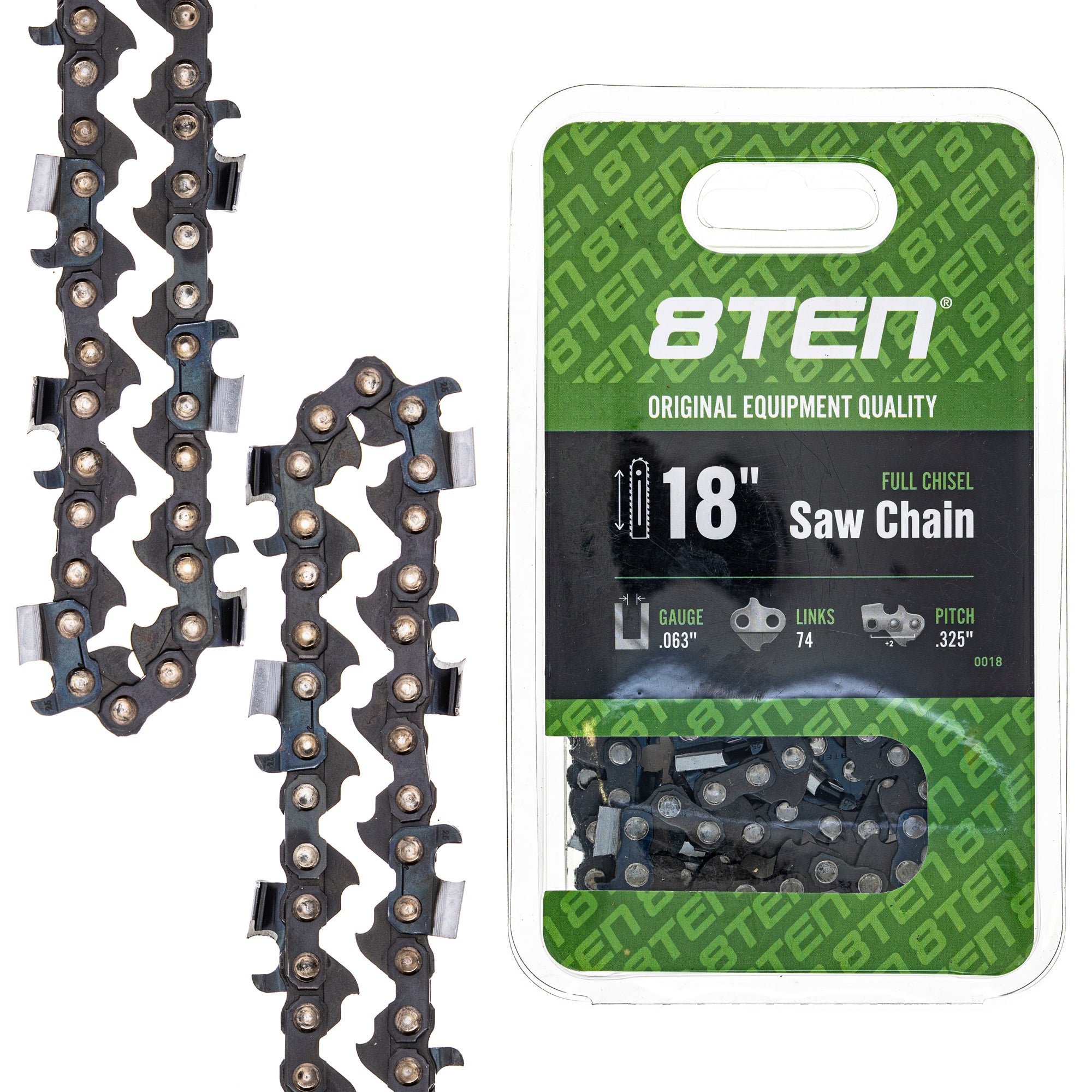 Chainsaw Chain 18 Inch .063 .325 62DL for zOTHER Stens Oregon GB K3L-74E J63C-1PL74 8TEN 810-CCC2230H
