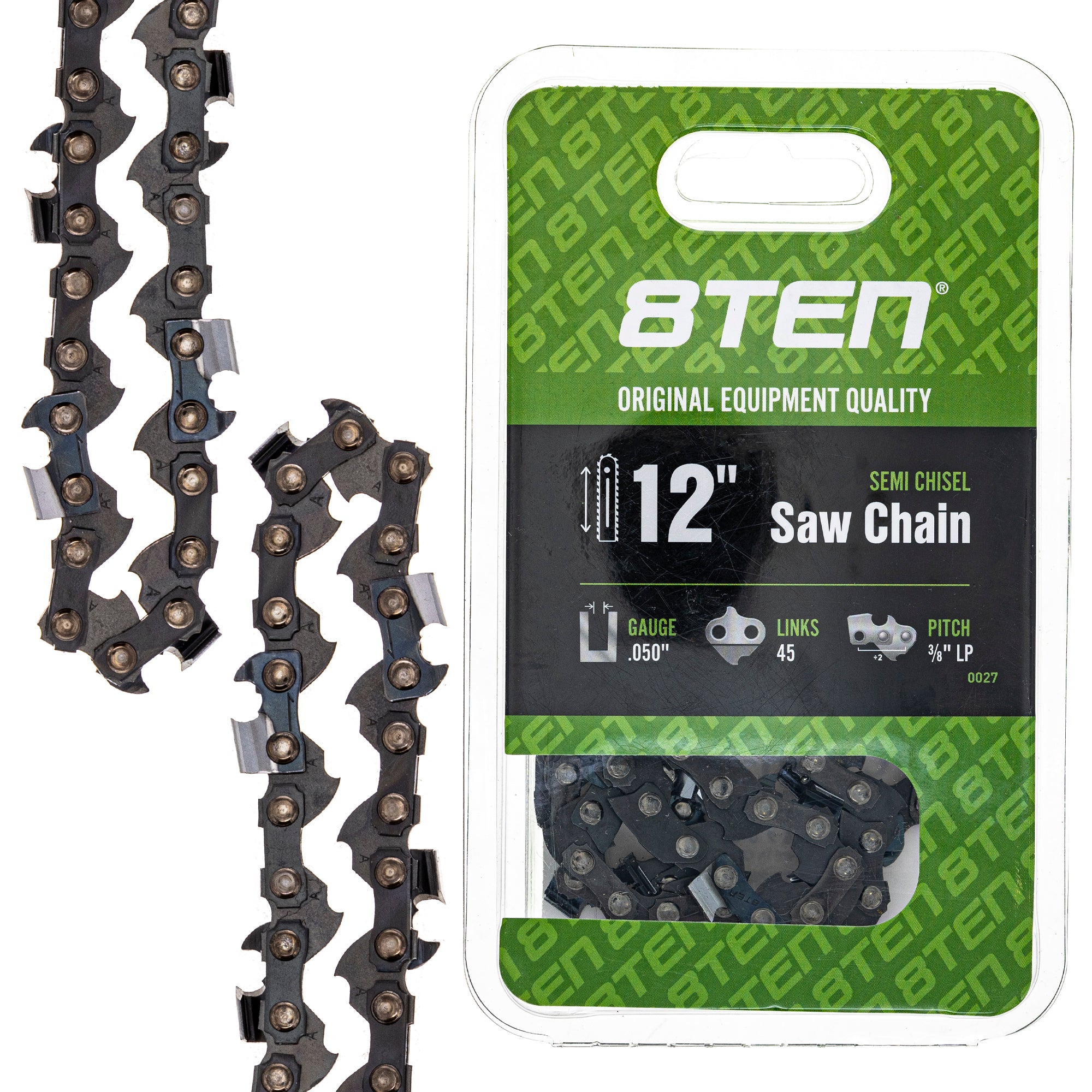 Chainsaw Chain 12 Inch .050 3/8 45DL for zOTHER Windsor Stens Oregon Carlton Woodshark 8TEN 810-CCC2249H