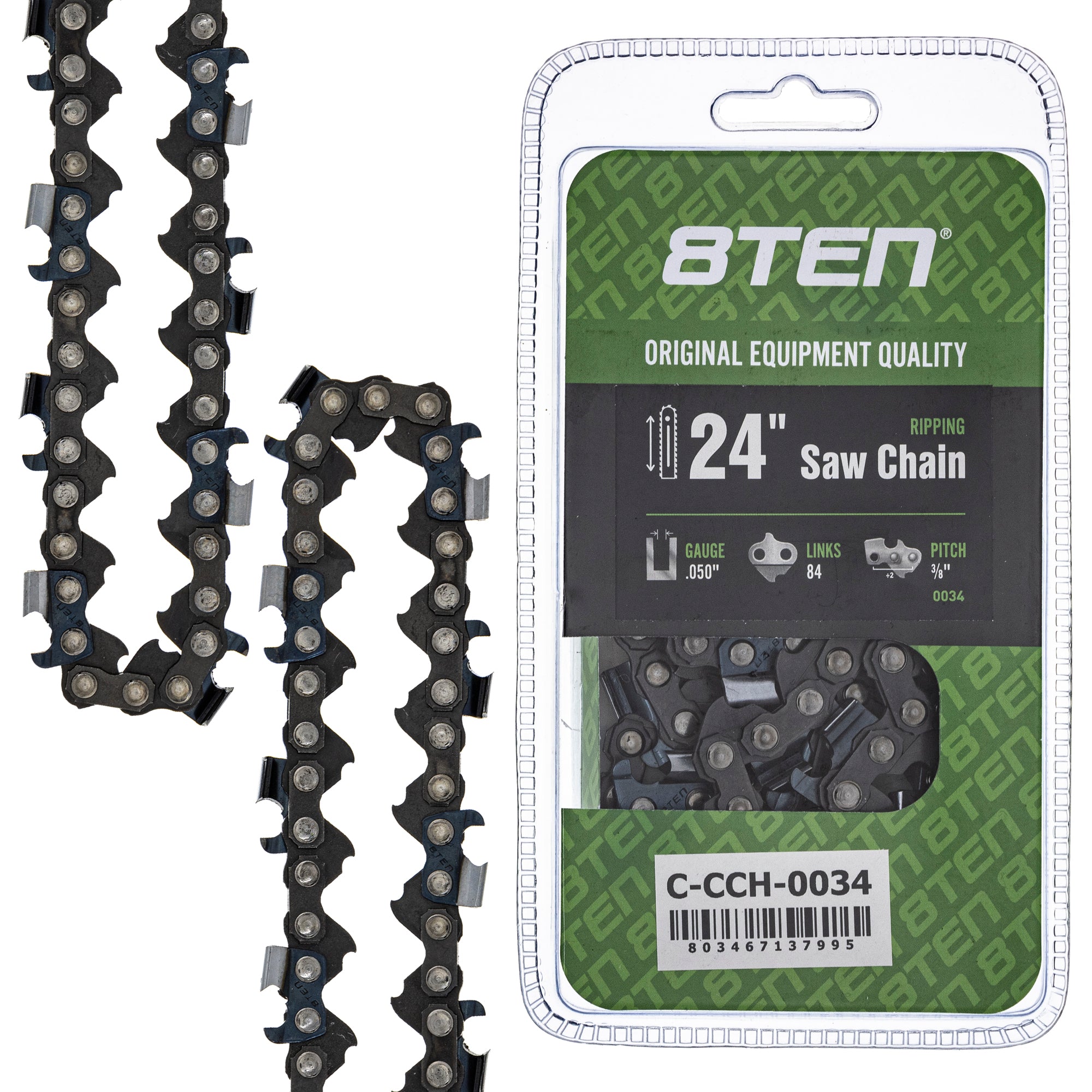 Chainsaw Chain 24 Inch .050 3/8 84DL for zOTHER Stens Ref No Oregon Husqvarna Poulan 8TEN 810-CCC2256H