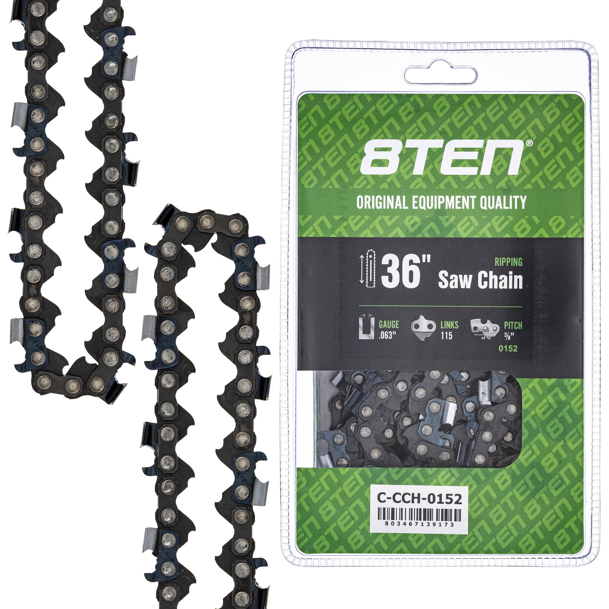 Chainsaw Chain 36 Inch .063 3/8 115DL for zOTHER Oregon PS 8TEN 810-CCC2374H