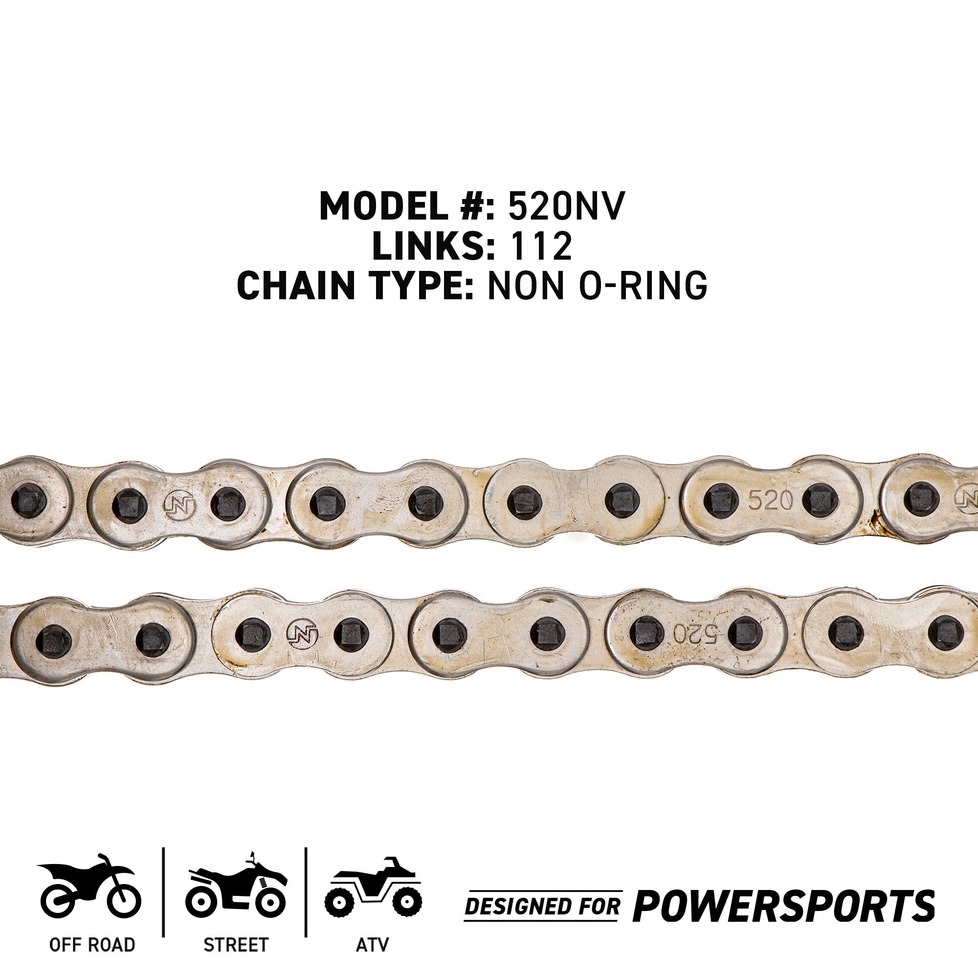 Sprocket Chain Set for Kawasaki KX125 12/49 Tooth 520 X-Ring Rear