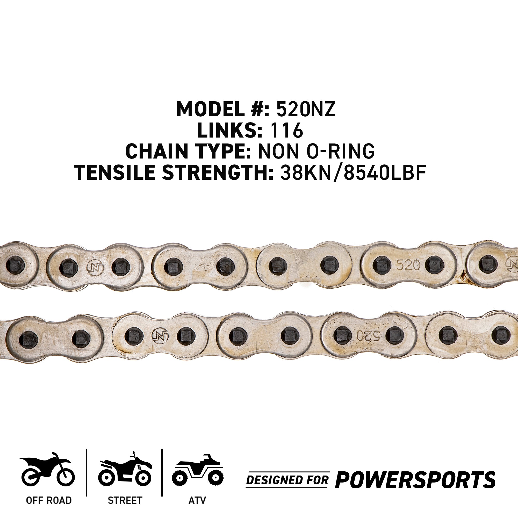 Sprocket Chain Set for Honda CBR1000RR SP SP2 16/43 Tooth 520 Rear