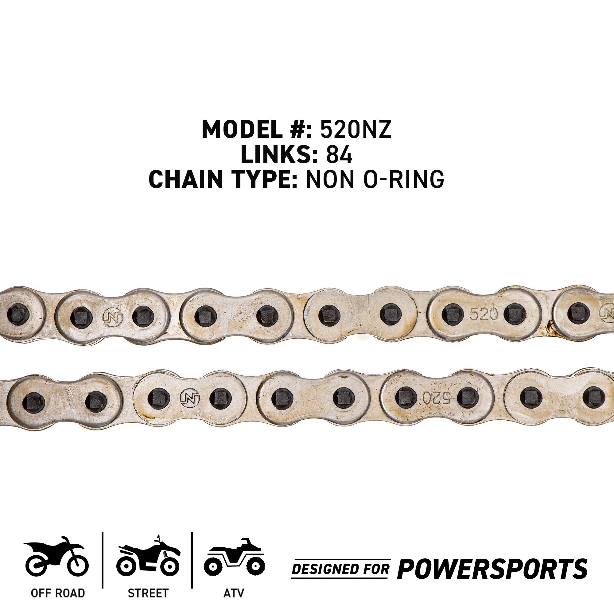 Sprocket Chain Set for Polaris Scrambler 400 4X4 11/36 Tooth 520 Rear