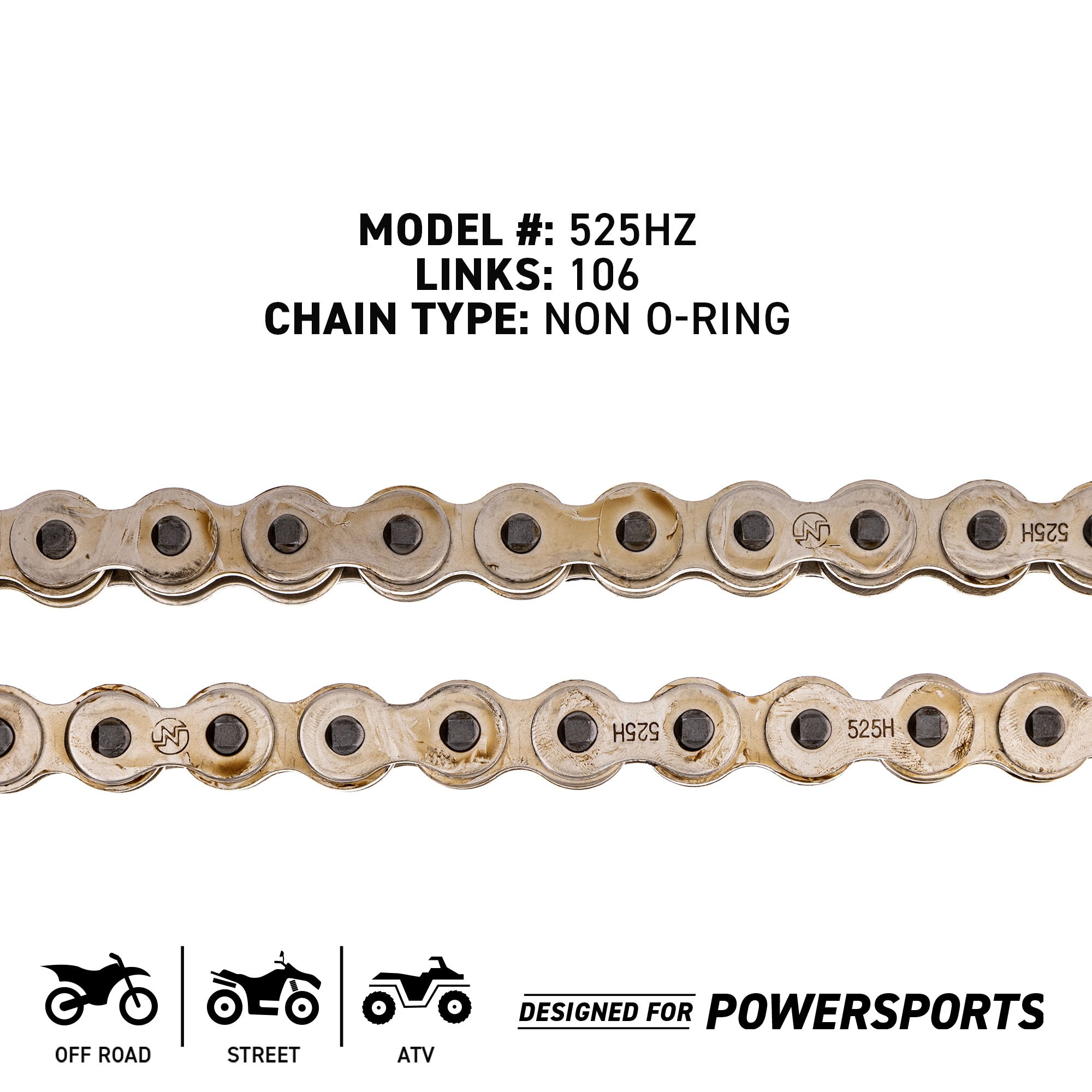 Sprocket Chain Set for Triumph Scrambler 865 18/43 Tooth 525 Rear