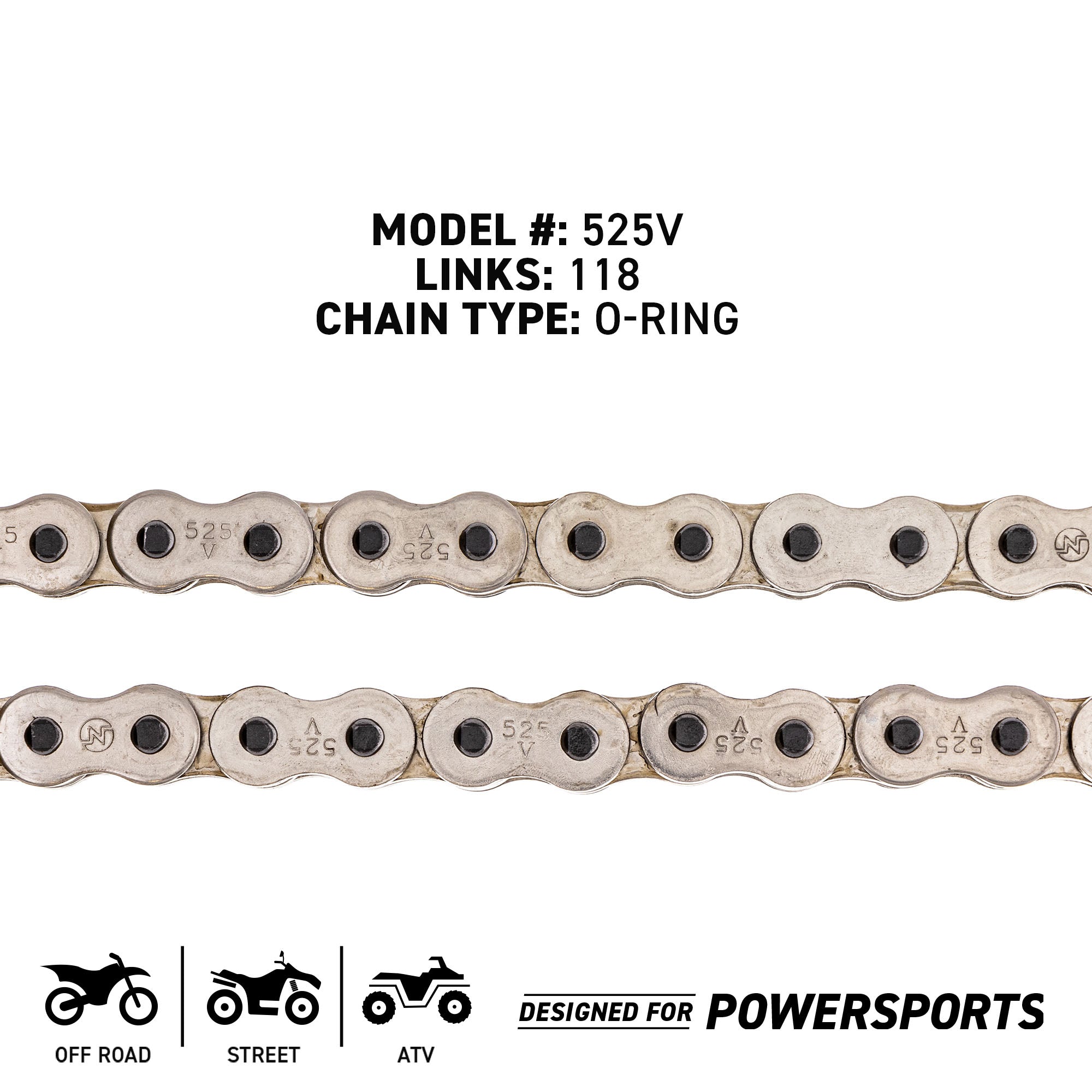 Sprocket Chain Set for KTM 990 Super Duke 1190 RC8 17/38 Tooth 525