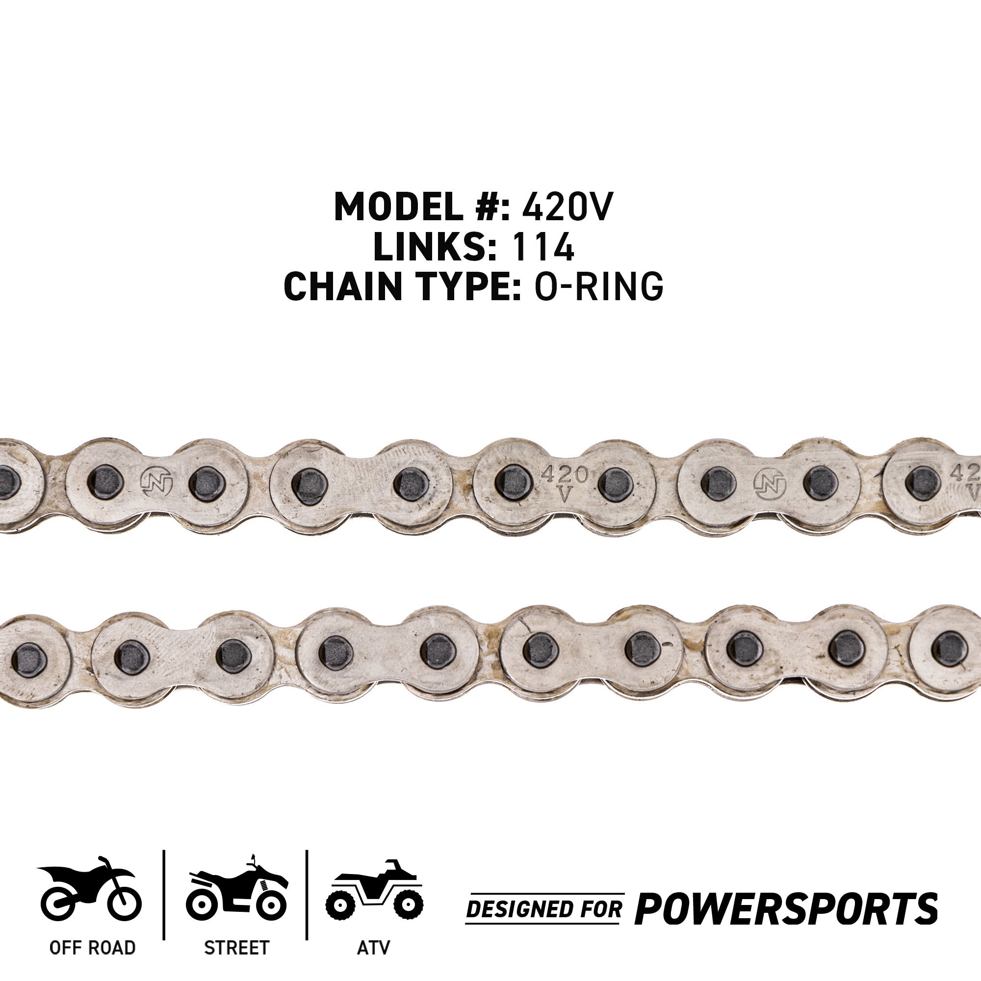 Sprocket Chain Set for Honda 1985 CR80R 15/49 Tooth 420 X-Ring Front