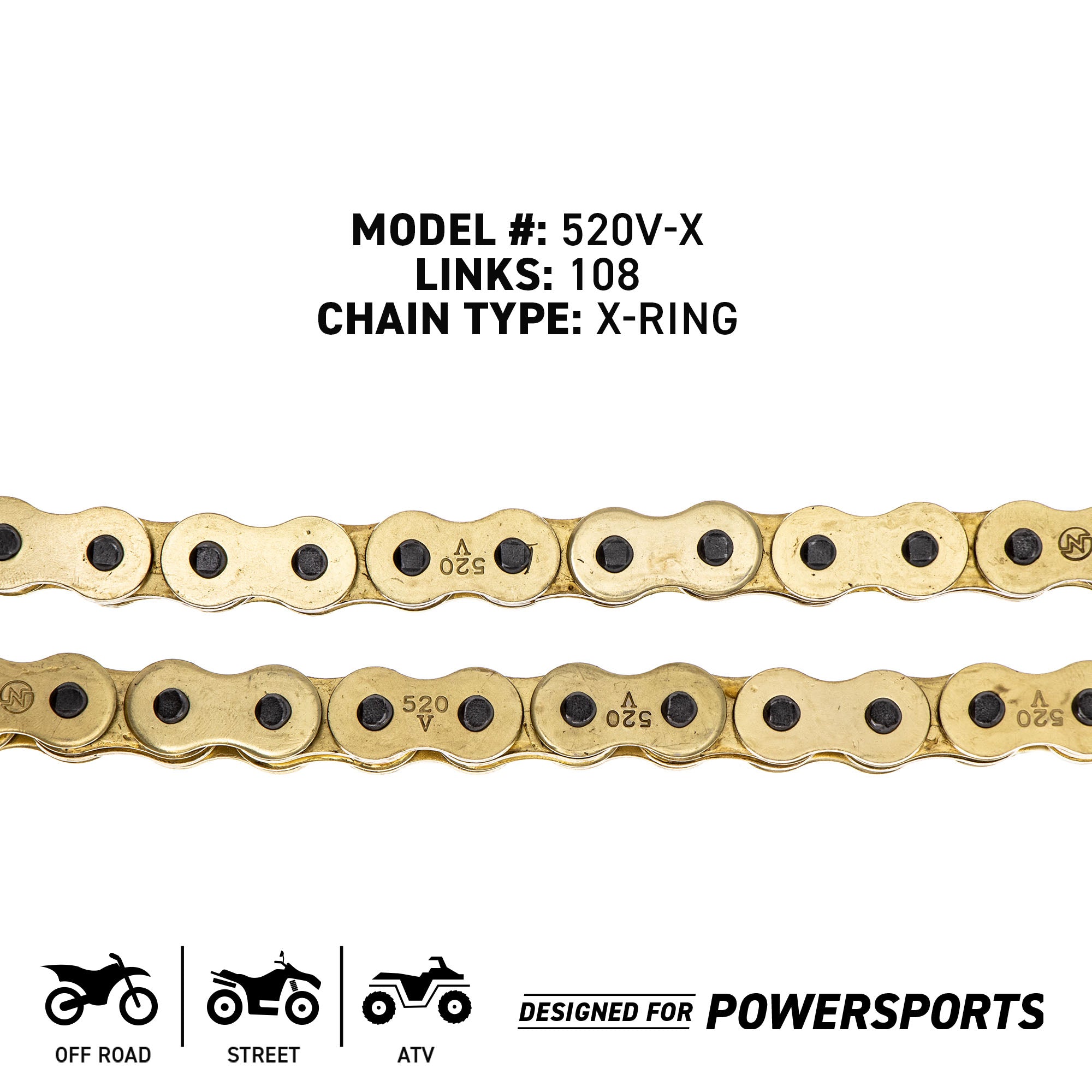 Sprocket Chain Set for Honda CBR600F4 16/45 Tooth 520 O-Ring Front
