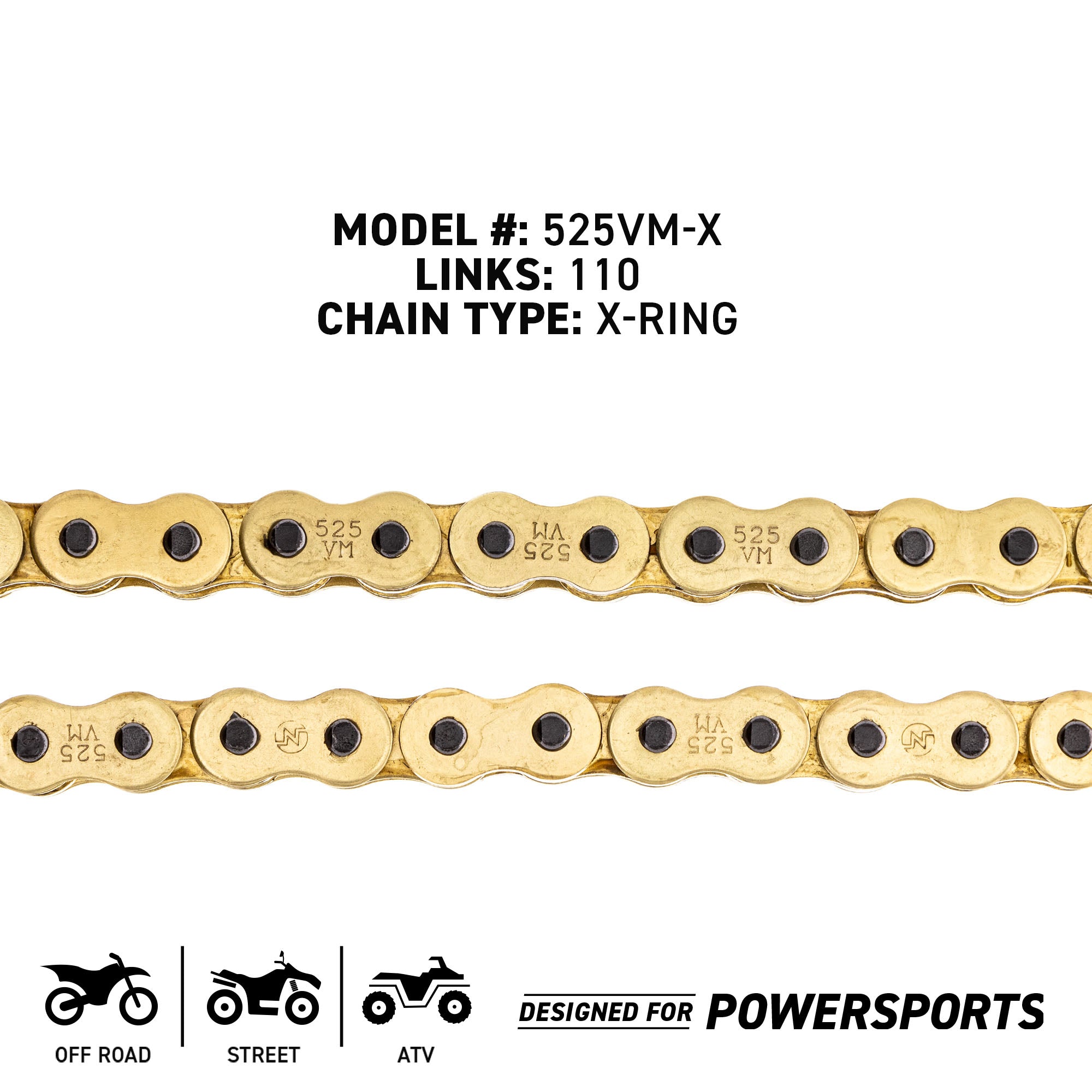 Sprocket Chain Set for Suzuki XF650 Freewind 15/43 Tooth 525 Rear