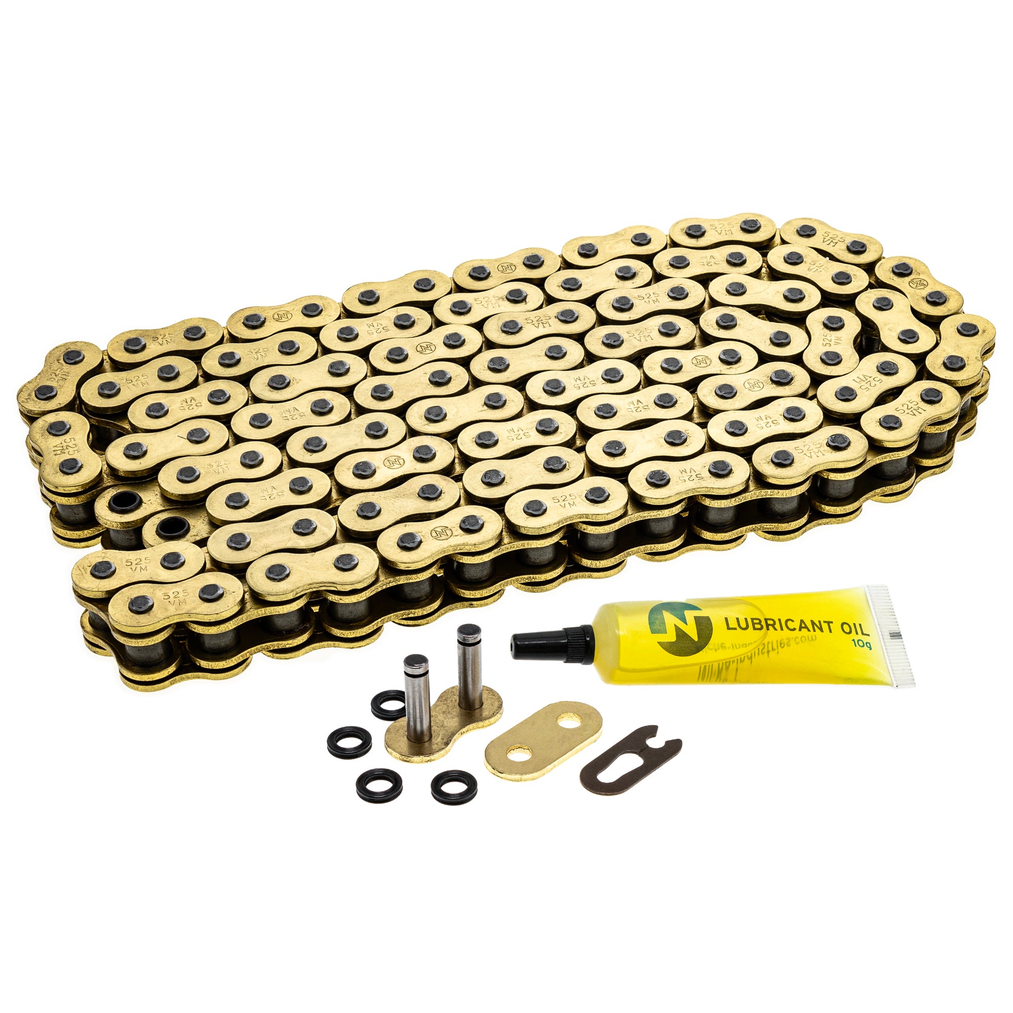 Gold X-Ring Chain 114 w/ Master Link for zOTHER Yamaha Suzuki Kawasaki Ducati YZF SV650S NICHE 519-CDC2527H