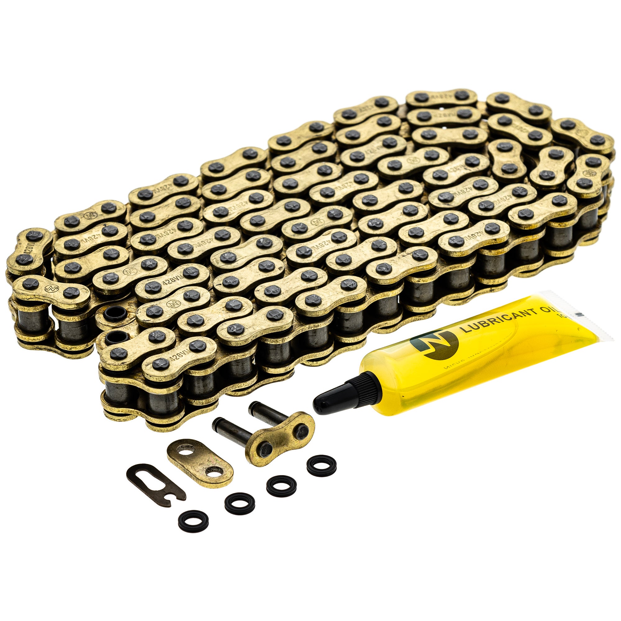 Gold X-Ring Chain 108 w/ Master Link for zOTHER YZ80 XL100S Trail RD200 5443 NICHE 519-CDC2554H