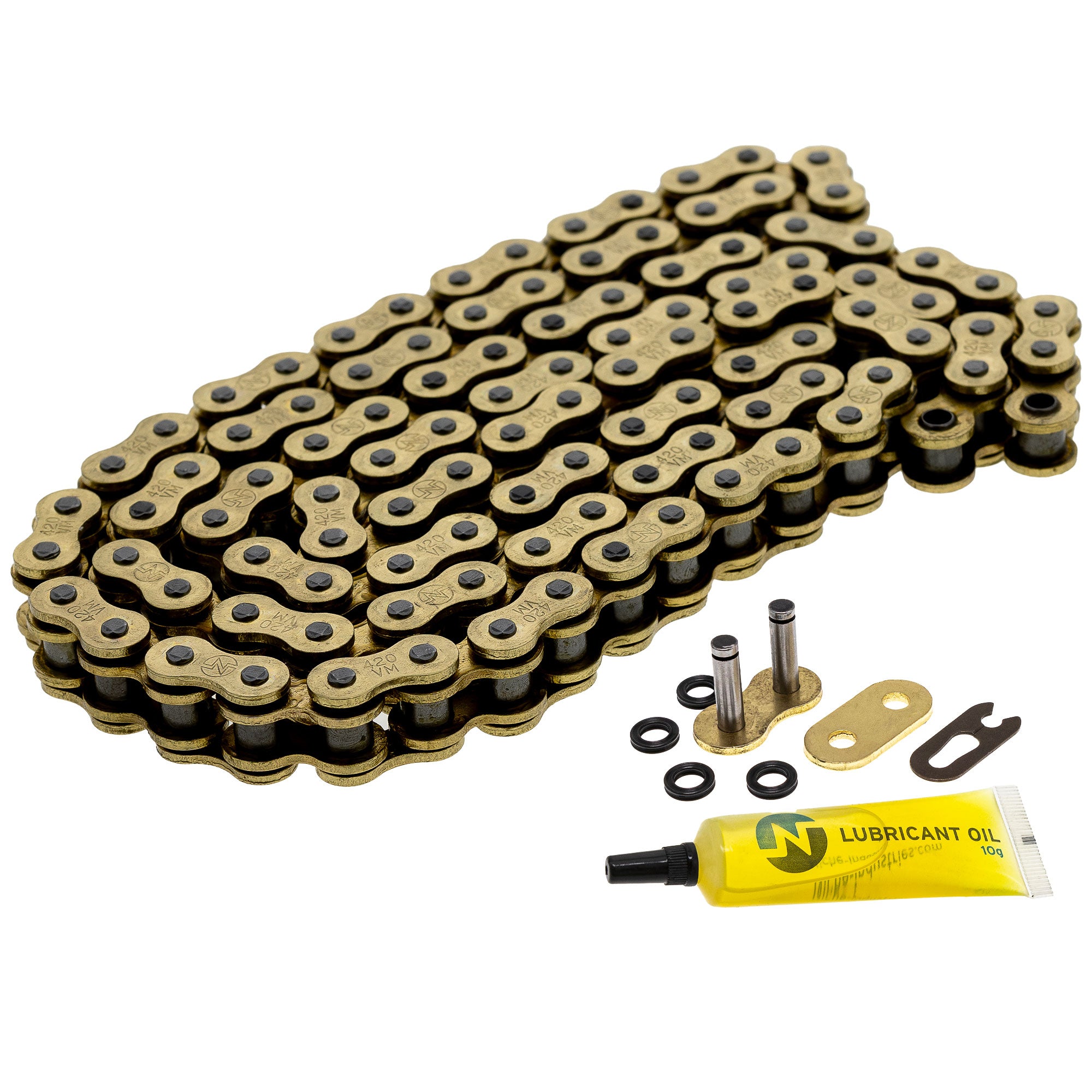 Gold X-Ring Chain 106 w/ Master Link for zOTHER Honda XR80R Super MB5 GT80 405W3-GN1-505 NICHE 519-CDC2586H