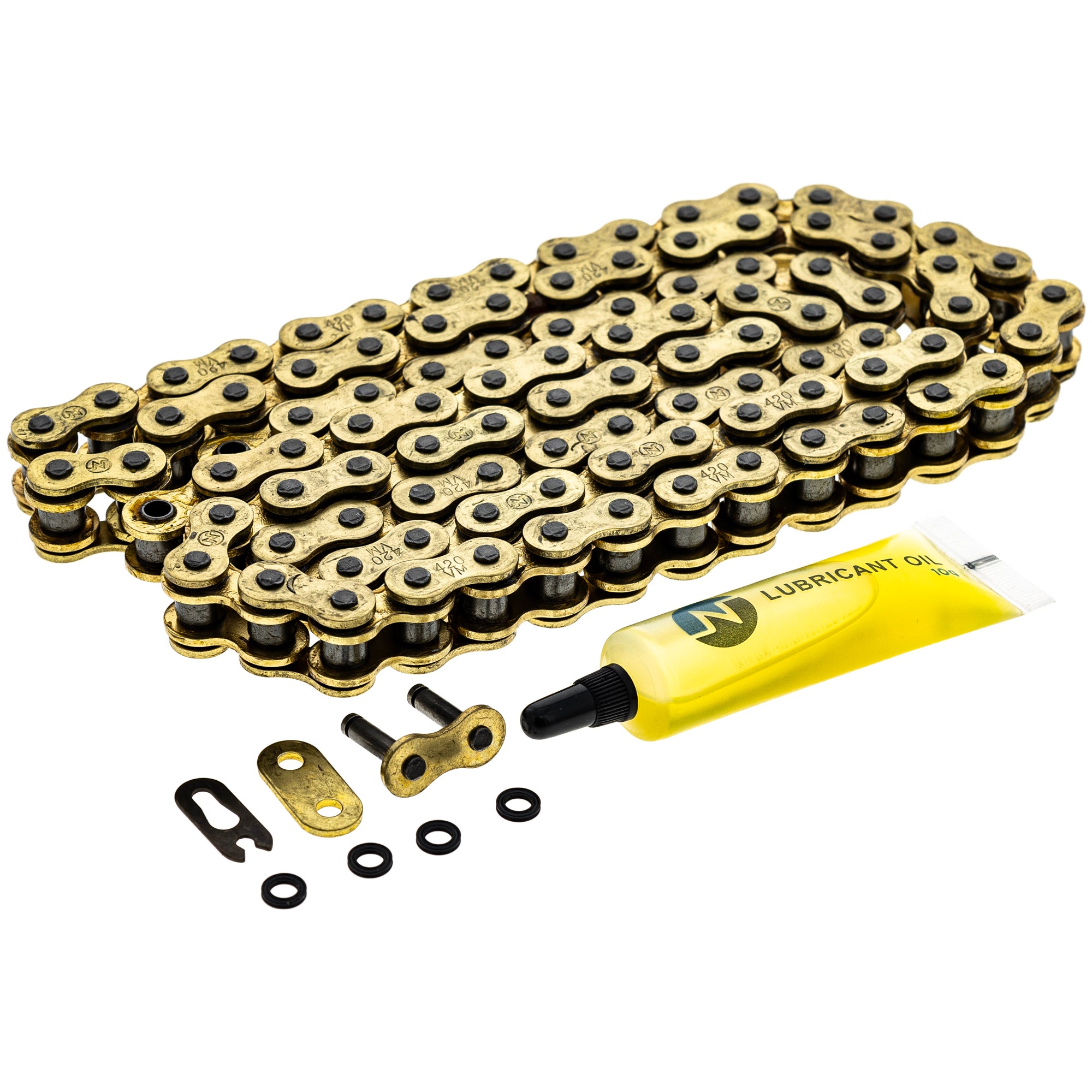 Gold X-Ring Chain 98 w/ Master Link for zOTHER Honda YZ60 OR50 Monkey 420VX-98 NICHE 519-CDC2598H