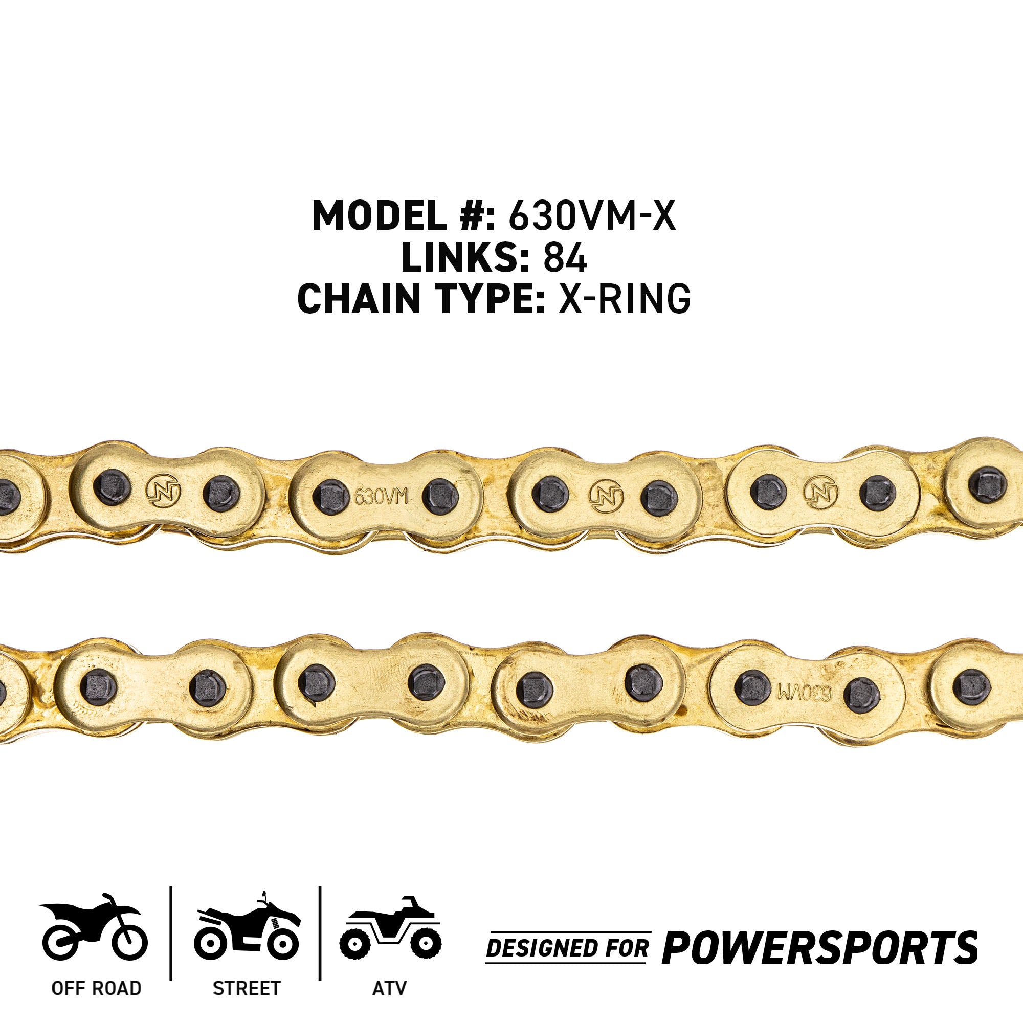 NICHE 519-CDC2502H Chain for zOTHER Super KZ750 KZ650 5491