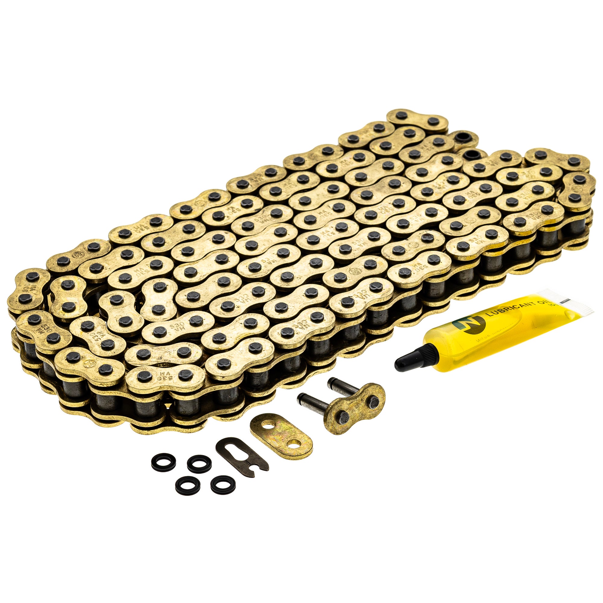 Gold X-Ring Chain 122 w/ Master Link for zOTHER Yamaha 94582-10122-00 5495 530VX-122 NICHE 519-CDC2506H