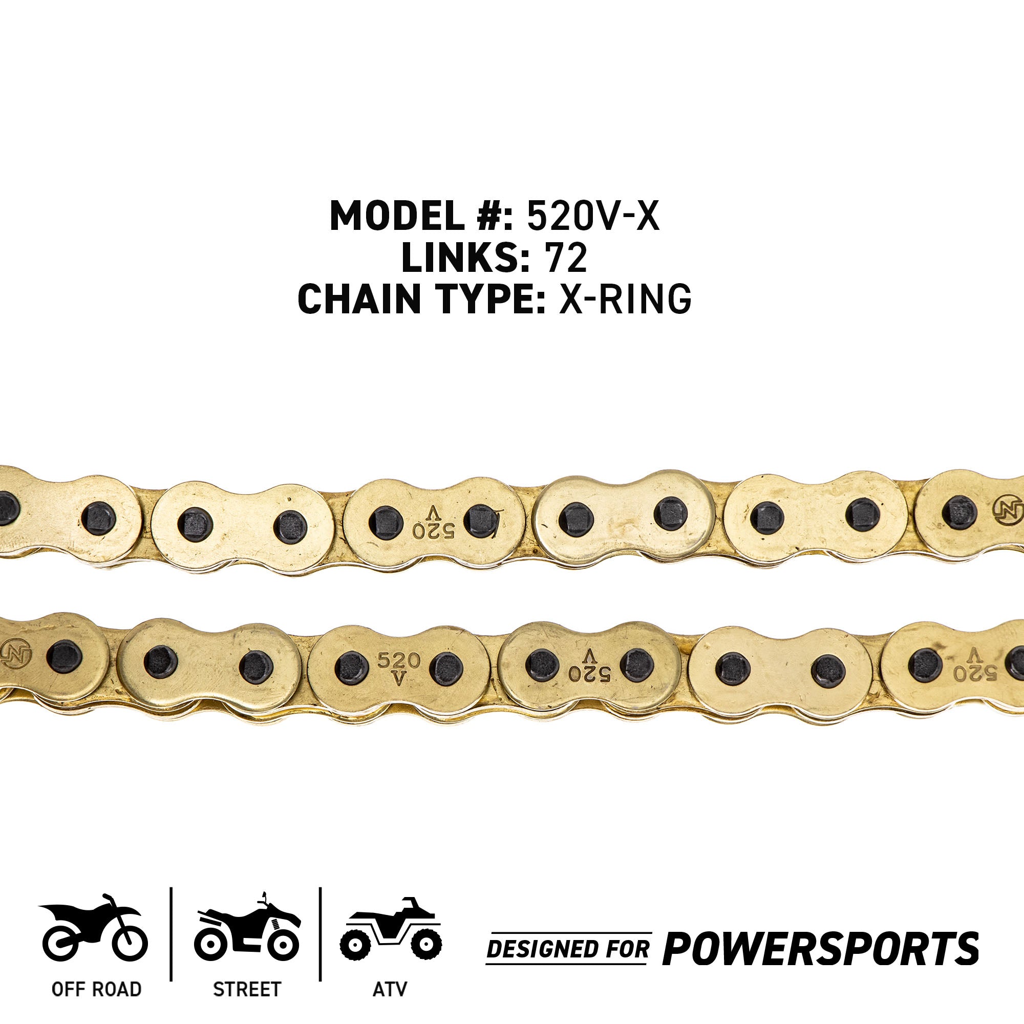 NICHE 519-CDC2507H Chain for zOTHER Quadrunner Magnum Big ALT185