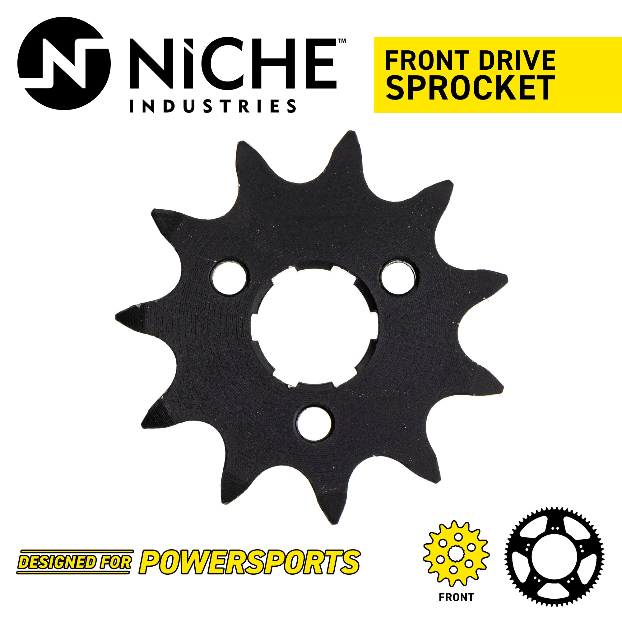 NICHE 519-CDS2278P Front Drive Sprocket for JT Sprocket Honda ATC200S