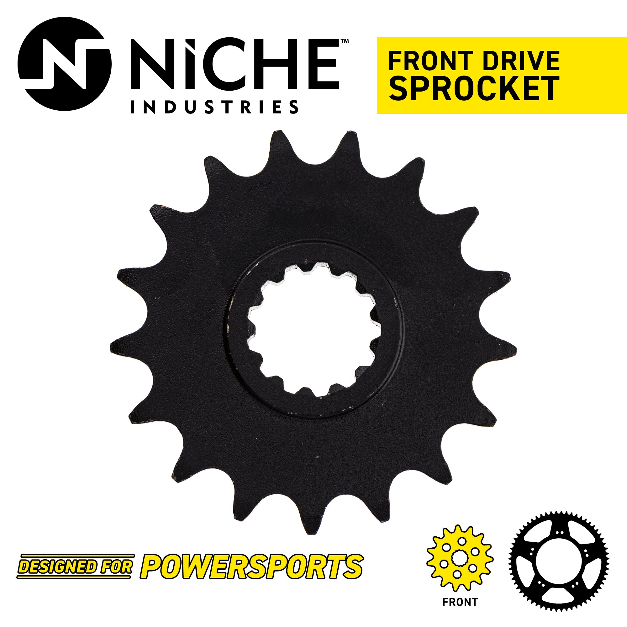 NICHE 519-CDS2375P Front Drive Sprocket for Yamaha YZF FZS1 FZ1