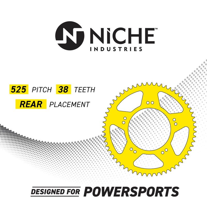 NICHE Rear Drive Sprocket JTR1332-38 41200-MW3-A20