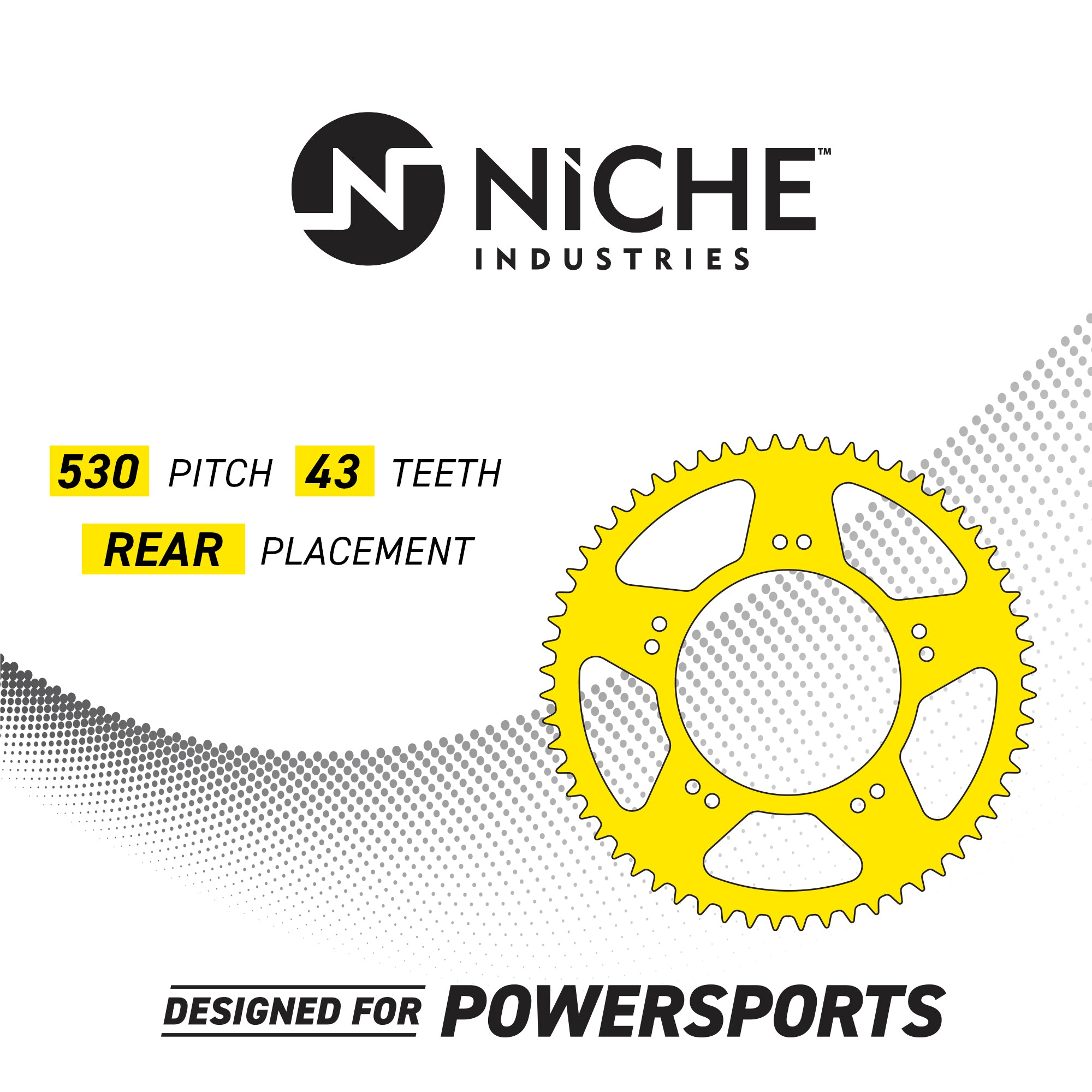 NICHE Tooth Rear Drive Sprocket 4XV-25443-21-00