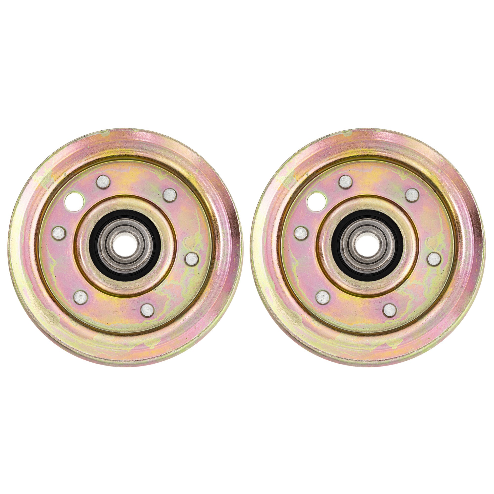 Flat Idler Pulley Set 2-Pack for Stens Oregon Murray MTD Cub Cadet Troy-Bilt Husqvarna 8TEN 810-CID2233L