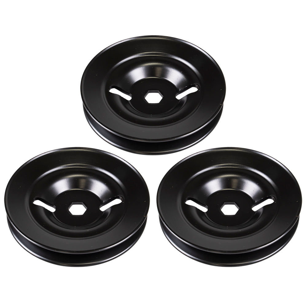 8TEN 810-CPL2232Y Deck Spindle Pulley Set 3-Pack for zOTHER John