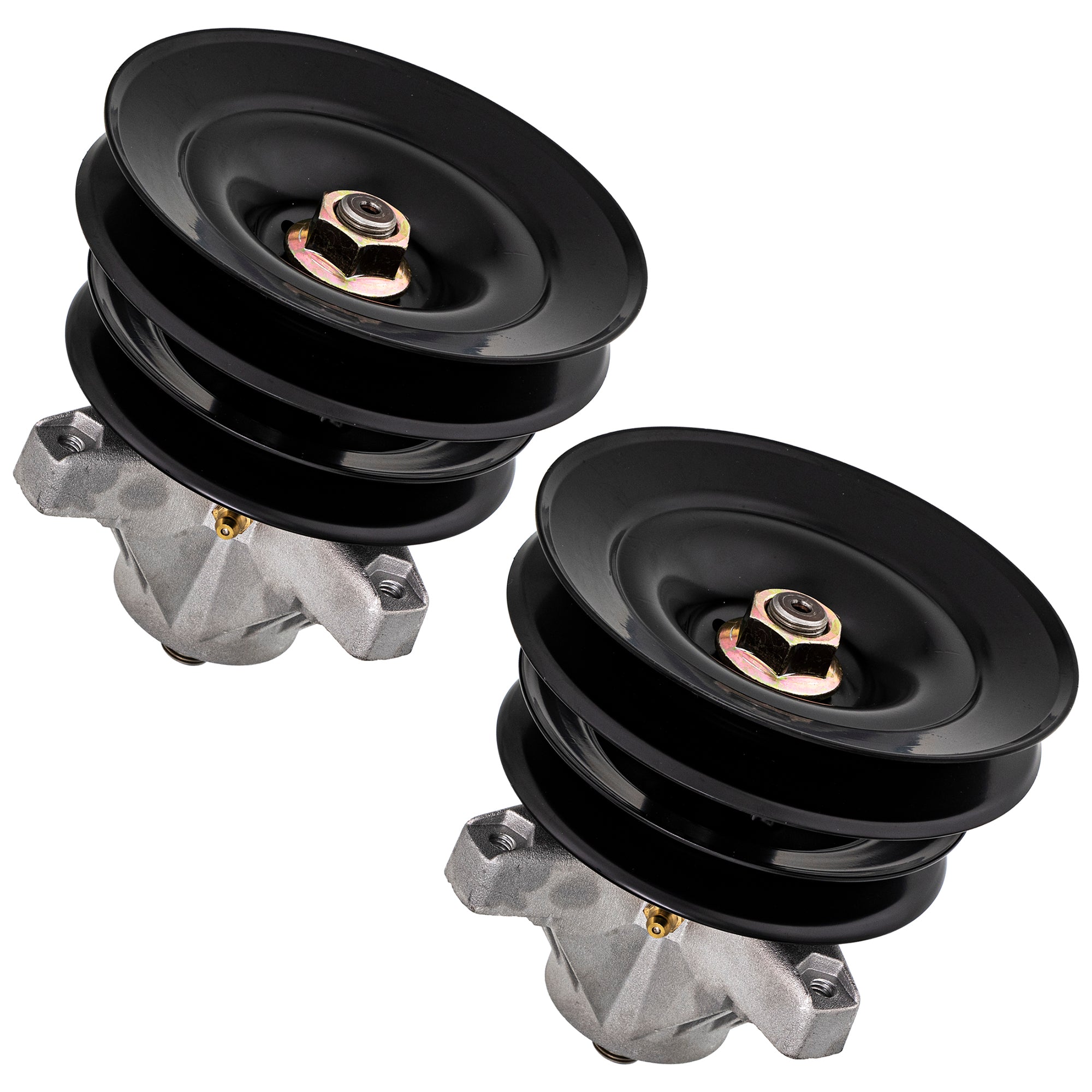 Deck Spindle Double Pulley Set 2-Pack for Stens MTD Cub Cadet Troy-Bilt Outdoor King 849P 8TEN 810-CSP2330N