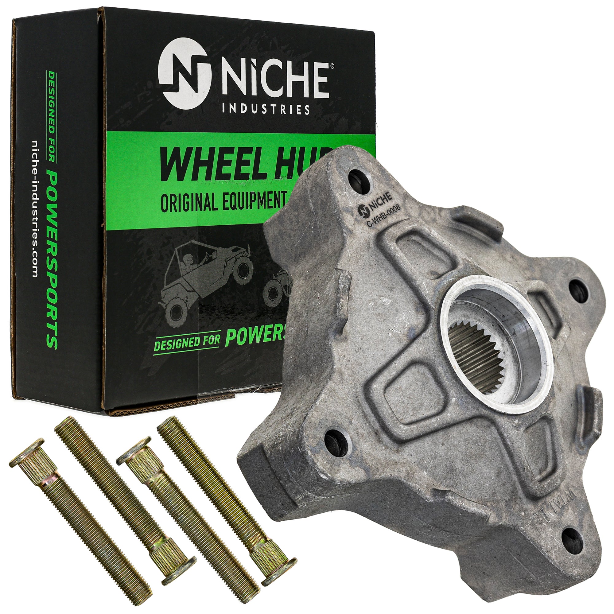 NICHE 519-CWH-2220B Wheel Hub Set 2-Pack for Polaris RZR