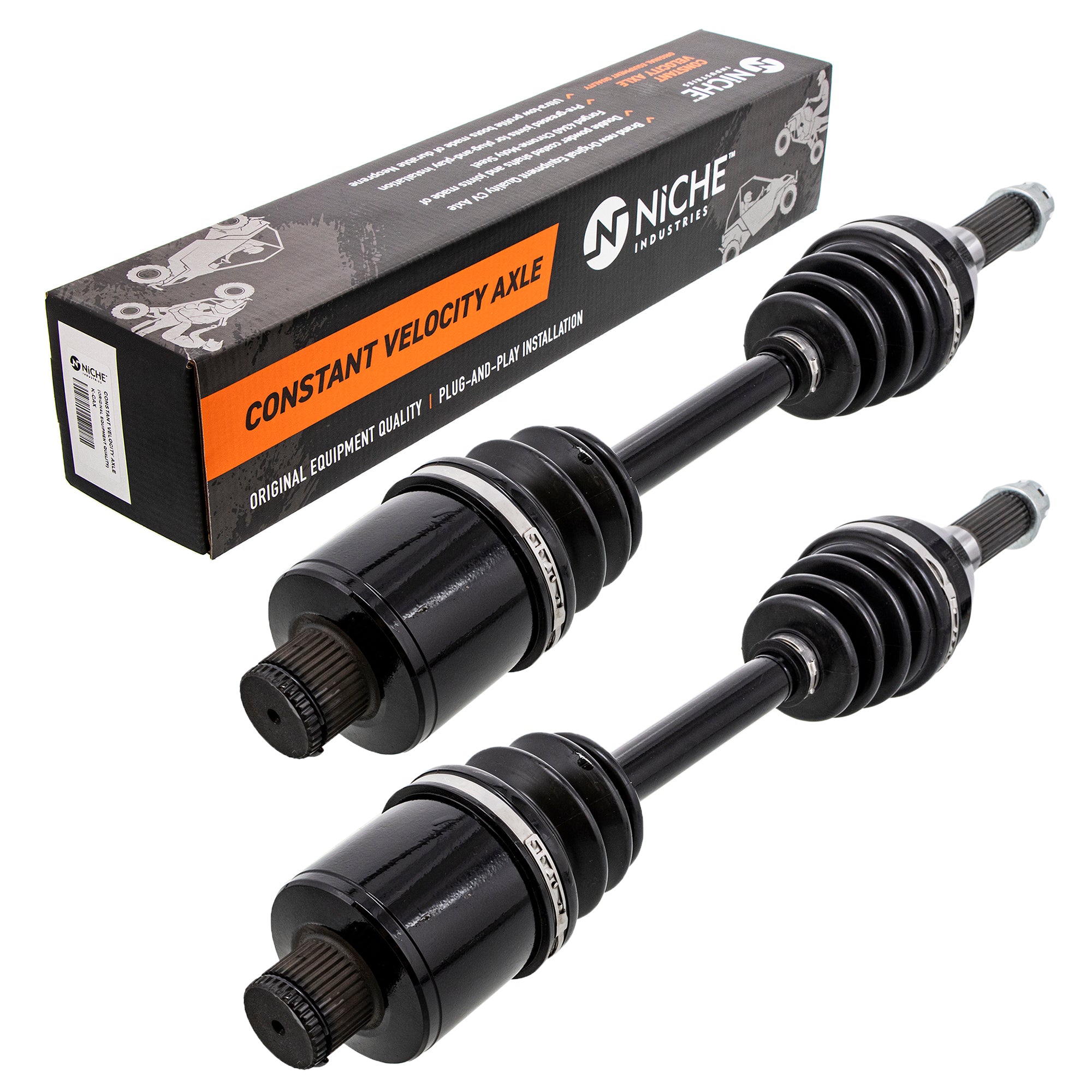 Rear Drive Shaft CV Axle Assembly 2-Pack for Polaris Sportsman NICHE 519-KCA2260X