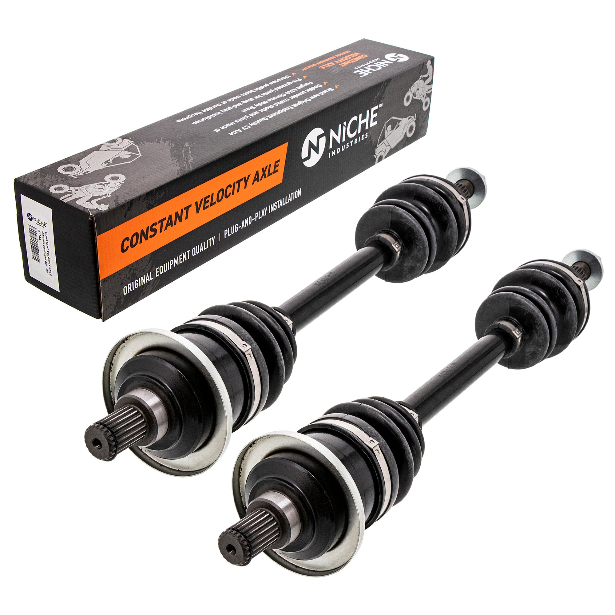 Front Drive Shaft CV Axle Assembly 2-Pack for Arctic Cat Textron Cat 1502-530 1502-528 NICHE 519-KCA2347X