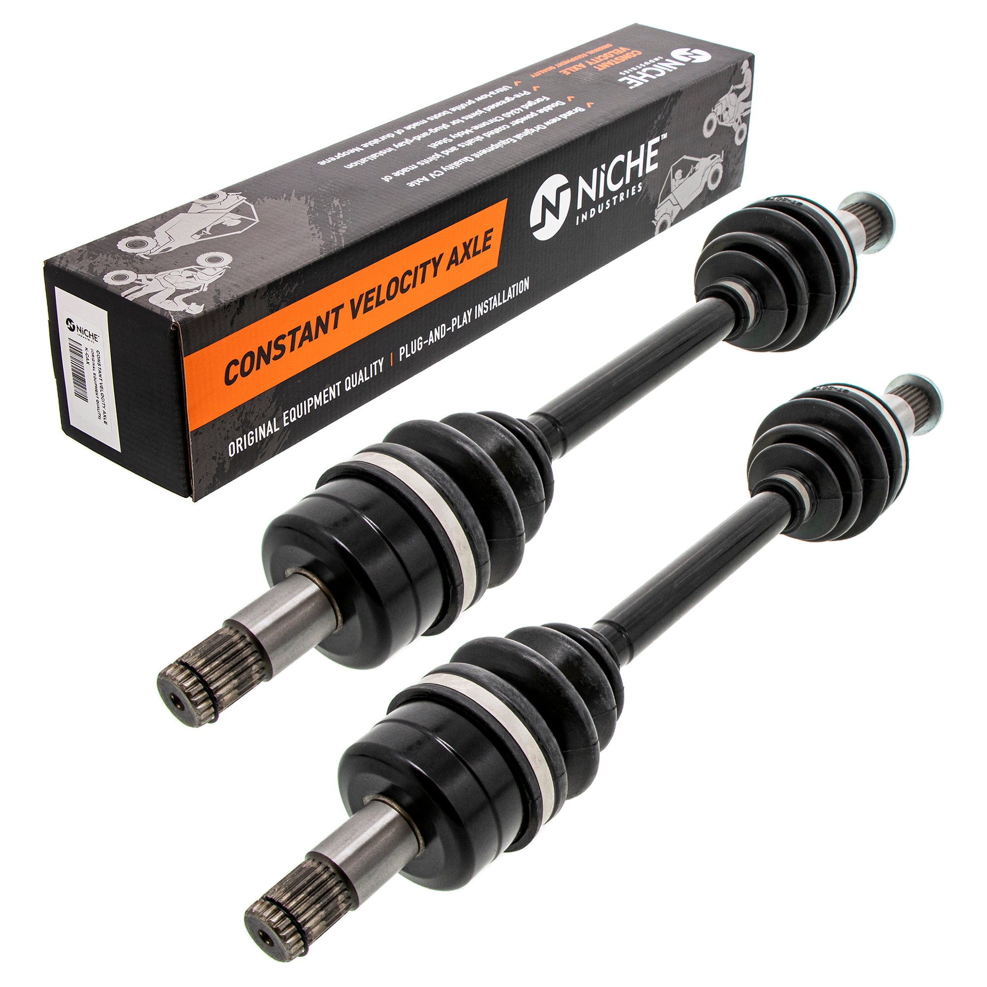 Front Drive Shaft CV Axle Assembly 2-Pack for zOTHER Grizzly 3B4-2518E-00-00 NICHE 519-KCA2369X