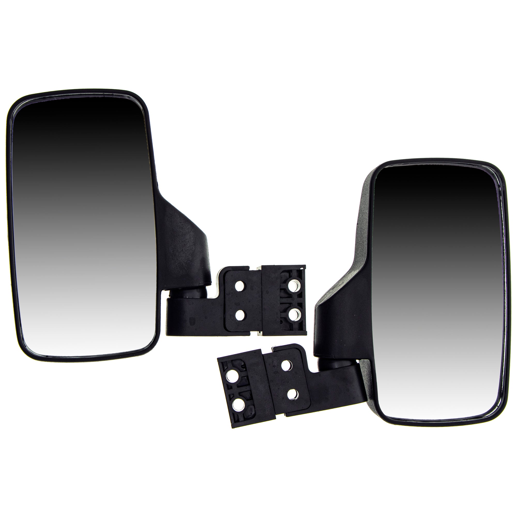 Black Side View Mirror Pro-Fit Set for Yamaha Rhino 660 450 700 FI