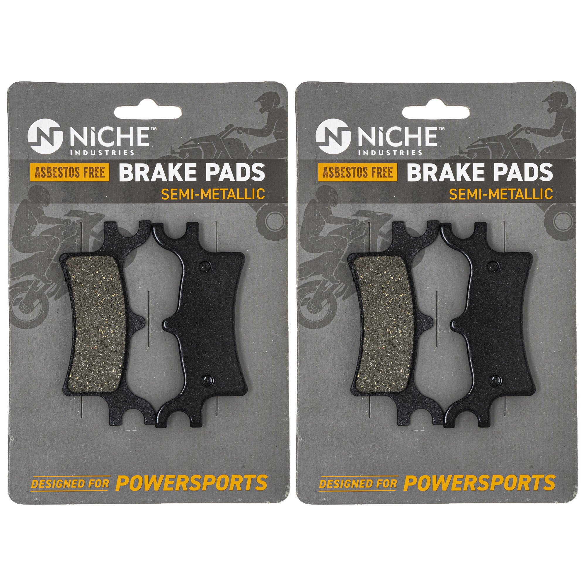 NICHE 519-KPA2220D Semi-Metallic Brake Pad Set 2-Pack for zOTHER