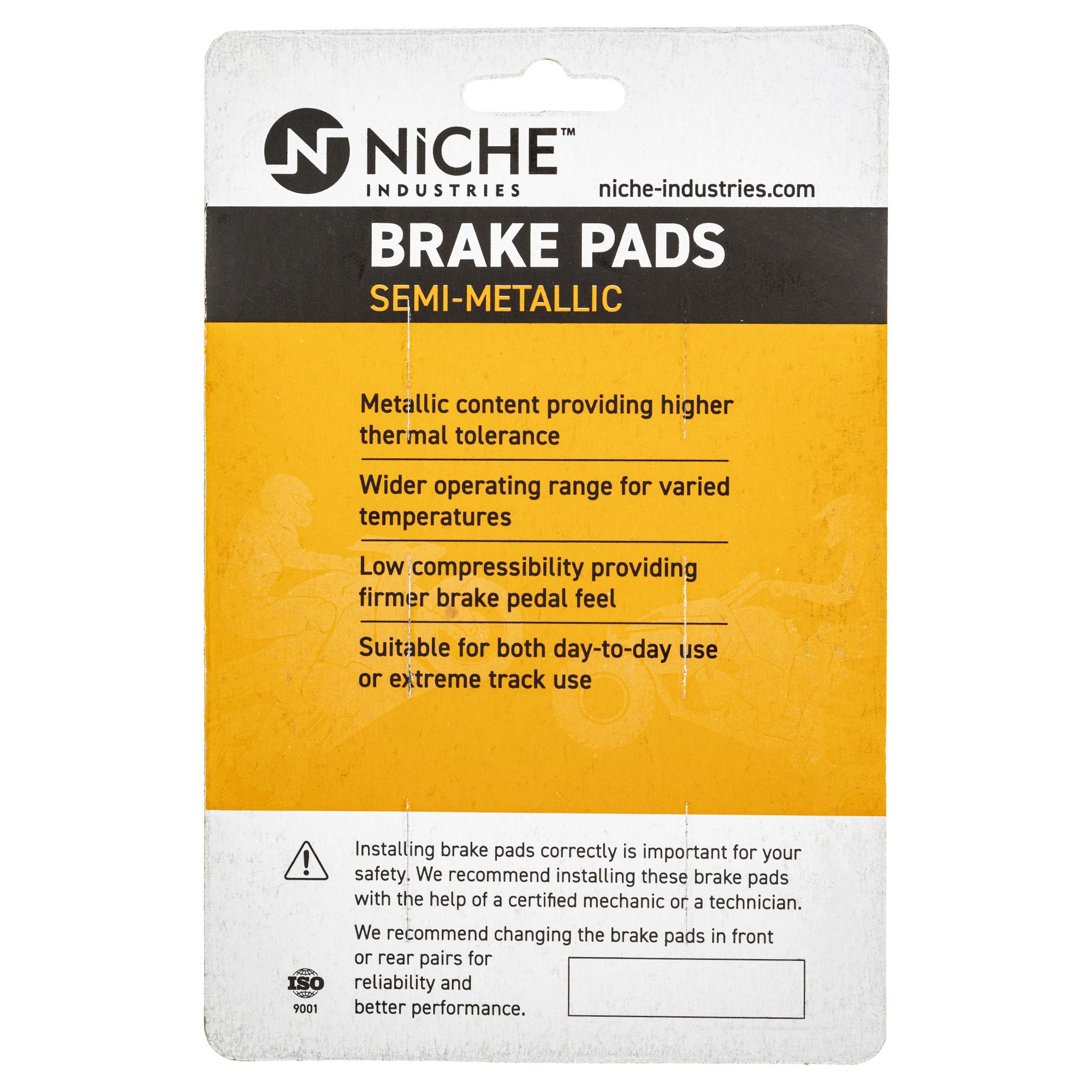 NICHE Semi-Metallic Brake Pad Set 2-Pack 2203451 2202414