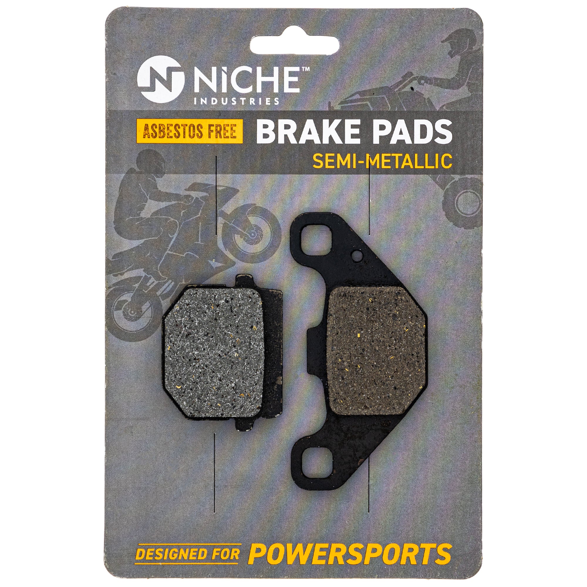 Brake Pad Kit Yamaha Grizzly 300 1SC-F5805 Front Rear Semi-Metallic