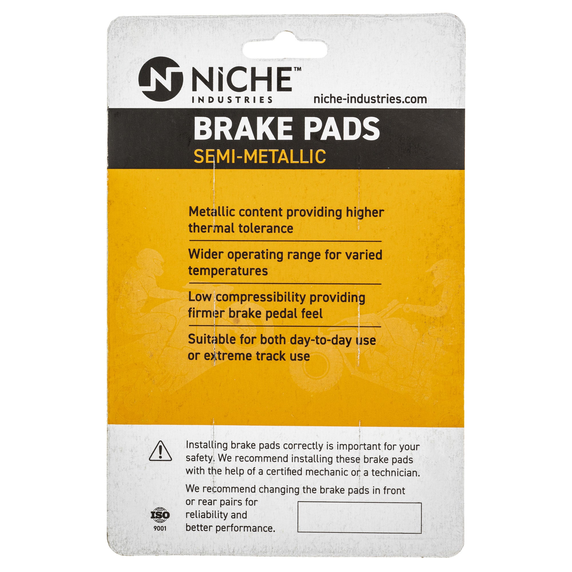 Brake Pad Set for Honda 06451-HP0-A02 06452 Front Semi-Metallic 2 Pack