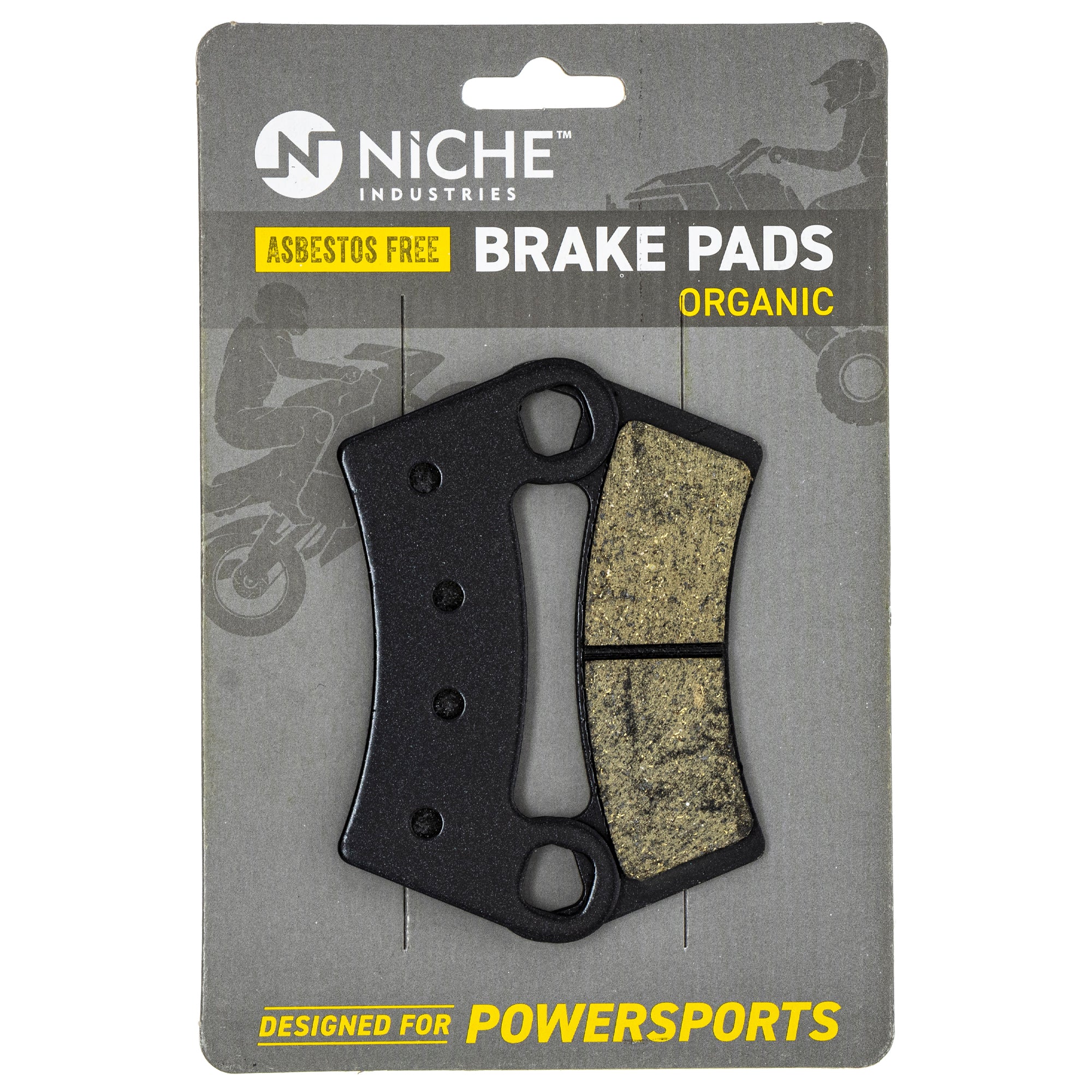 Organic Brake Pads for Polaris Sportsman Scrambler RZR Ranger 2203318 2203930 1911197 NICHE 519-KPA2279D