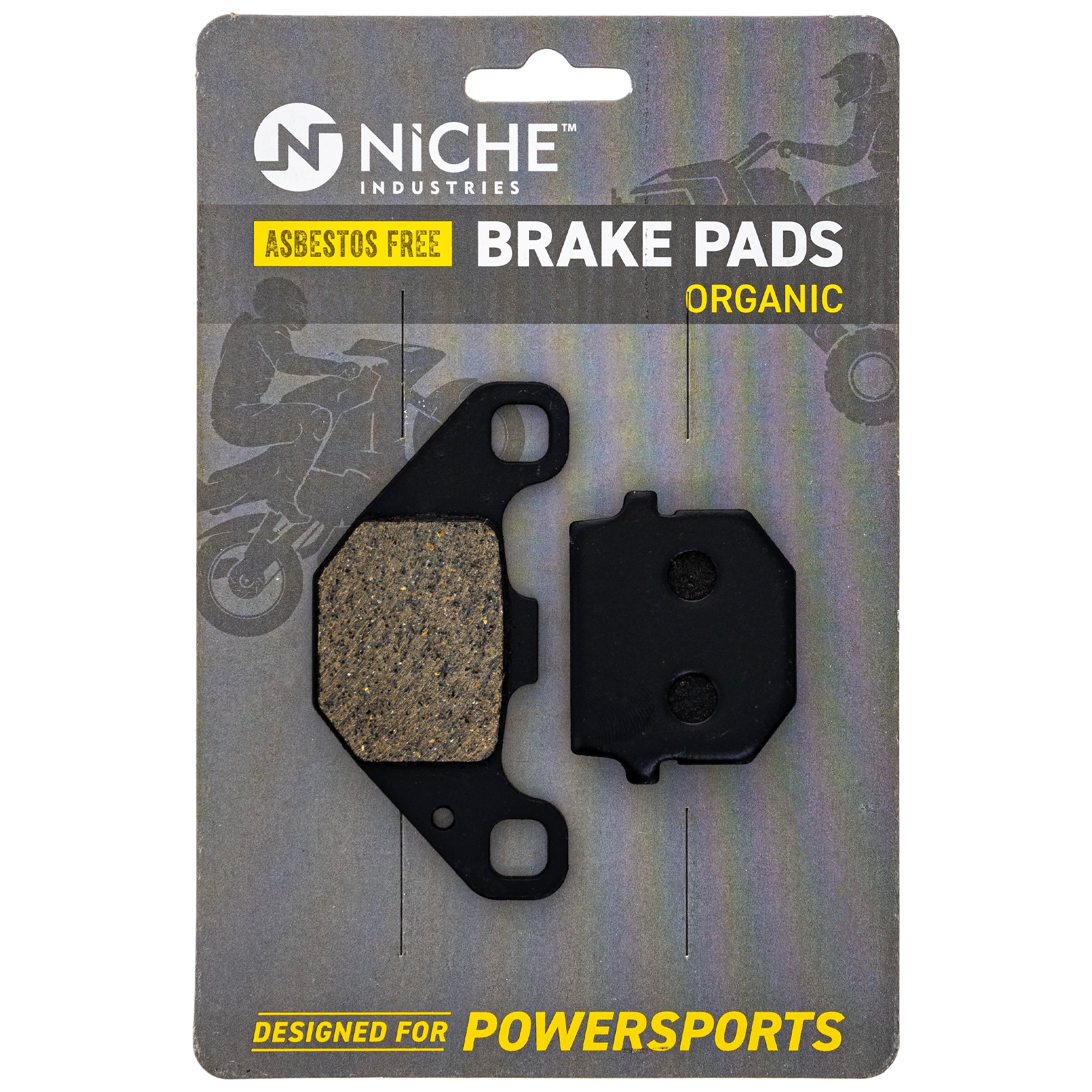 Brake Pad Kit for Yamaha Grizzly 300 1SC-F5806-00 Front Rear Organic