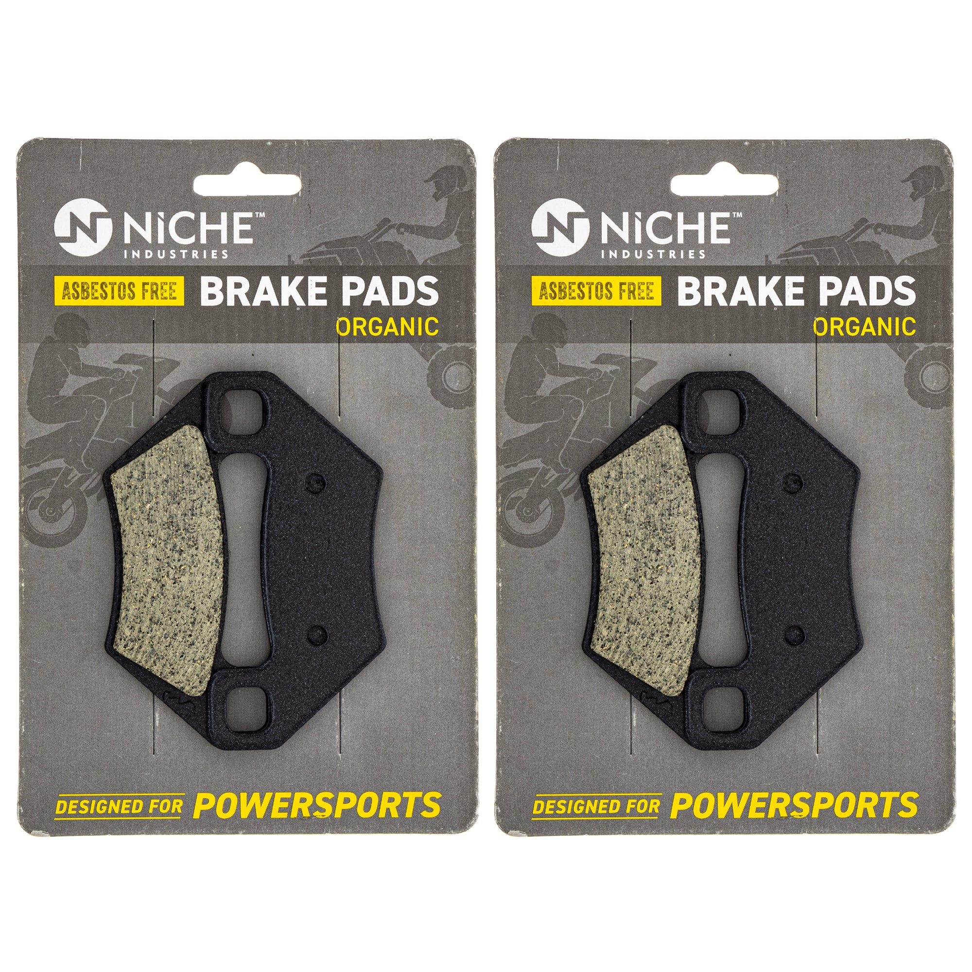 NICHE 519-KPA2205D Brake Pad Set 2-Pack for Polaris Arctic Cat