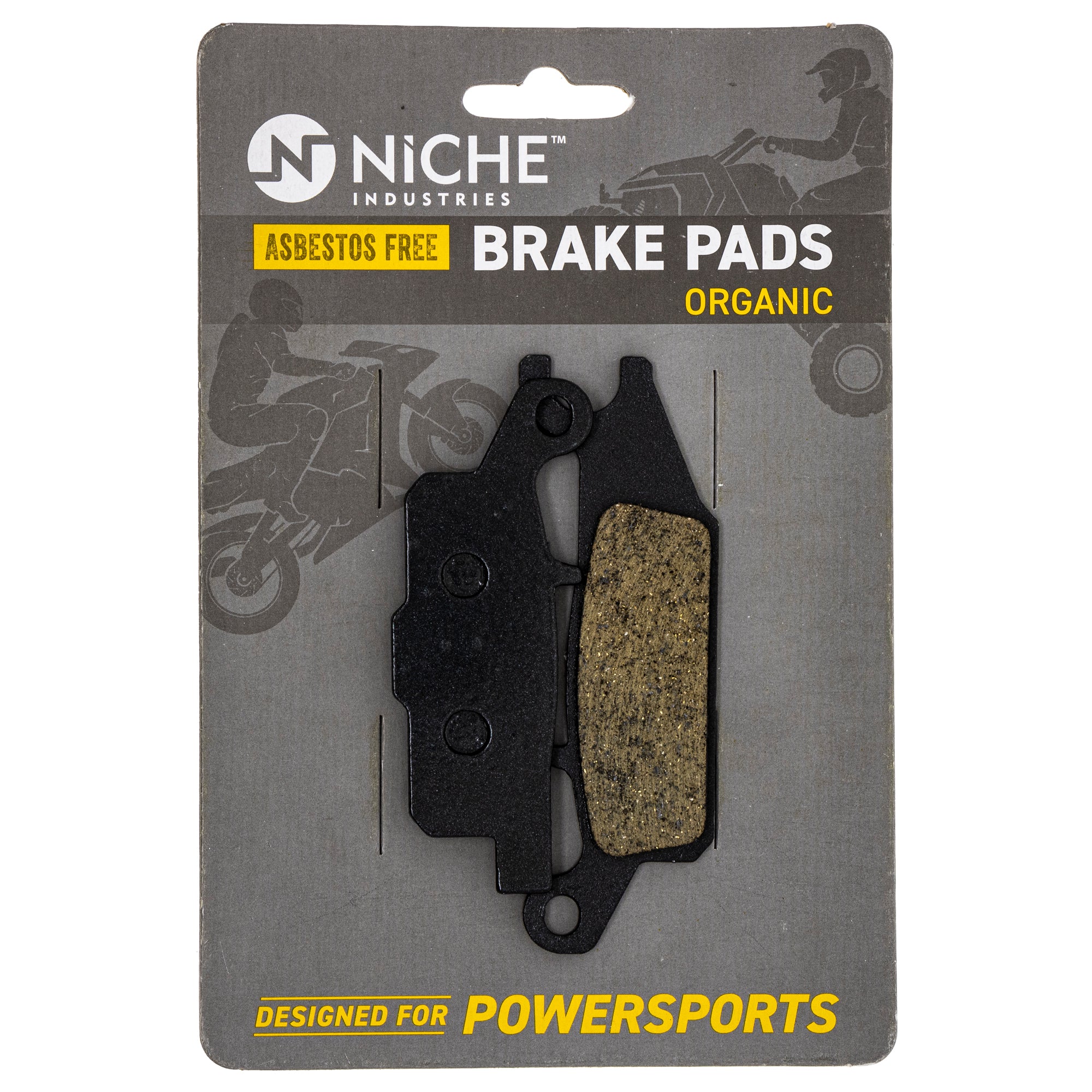 NICHE MK1001580 Brake Pad Kit Front/Rear for Yamaha Grizzly