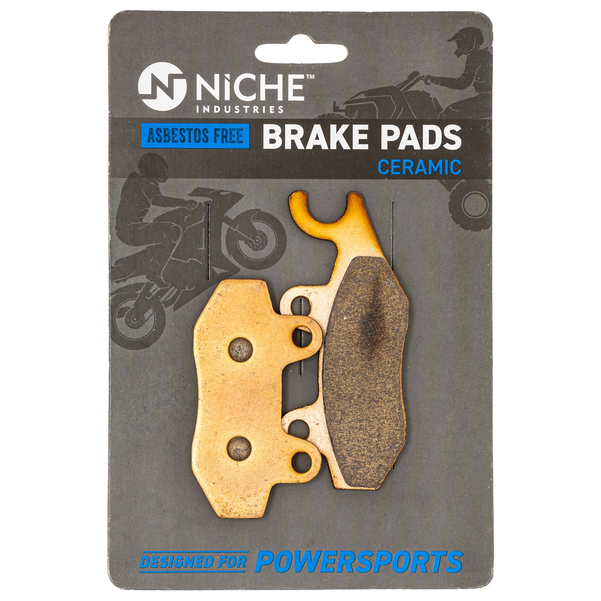 Ceramic Brake Pads for Yamaha Suzuki Kawasaki BRP Can-Am Ski-Doo Sea-Doo YFZ450R YFZ450 NICHE 519-KPA2332D