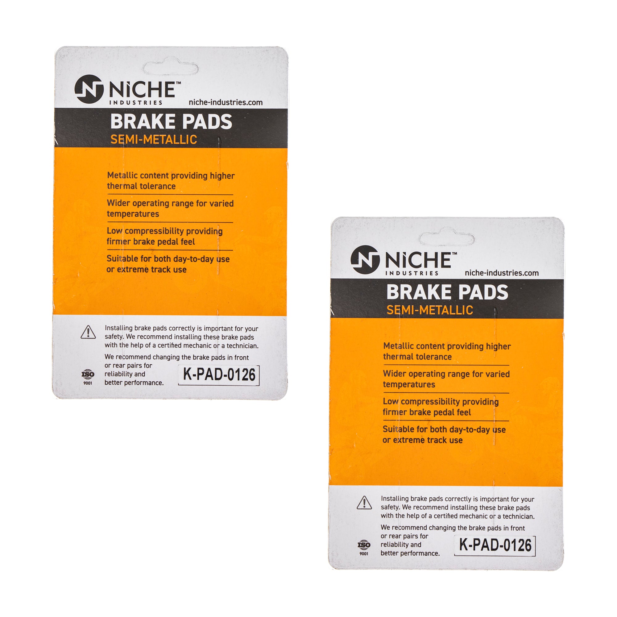 Brake Pad Kit for Polaris ACE 150 1912970 1912971 Front Rear